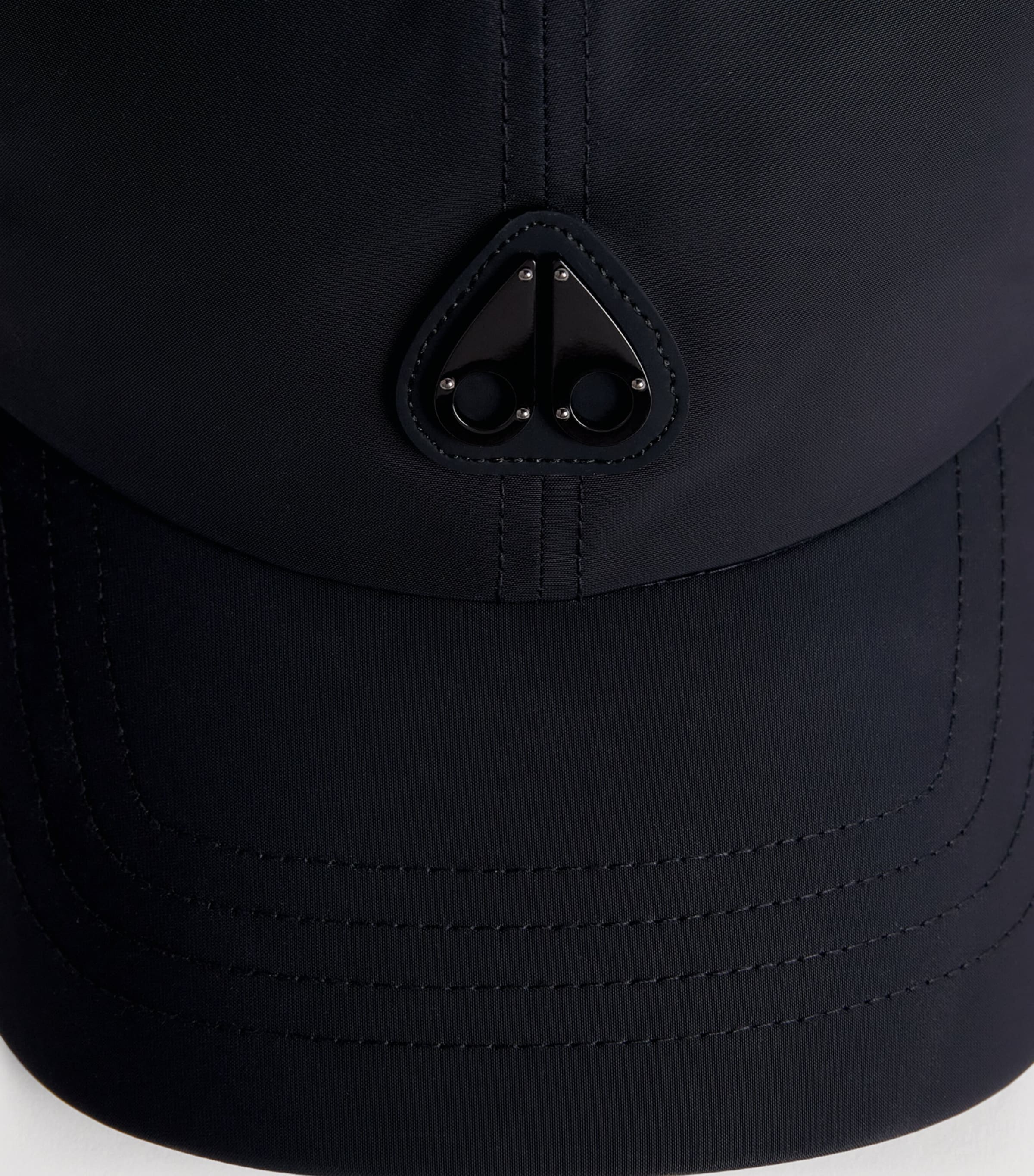 Moose Knuckles Cotton Logo Baseball Cap Black Image 4