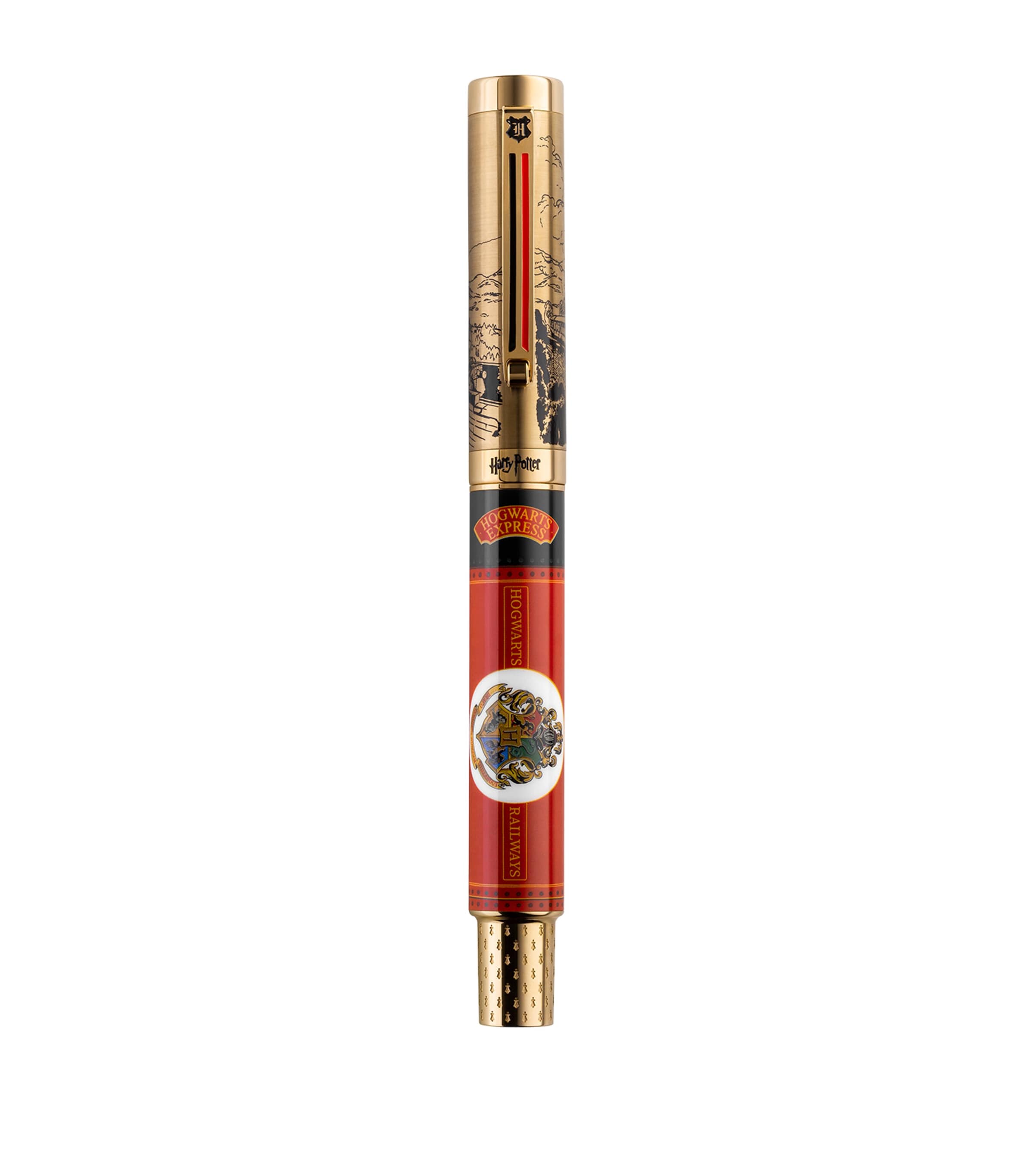 Harry Potter Platform 9¾ Ballpoint Pen GOLD/RED Image 2