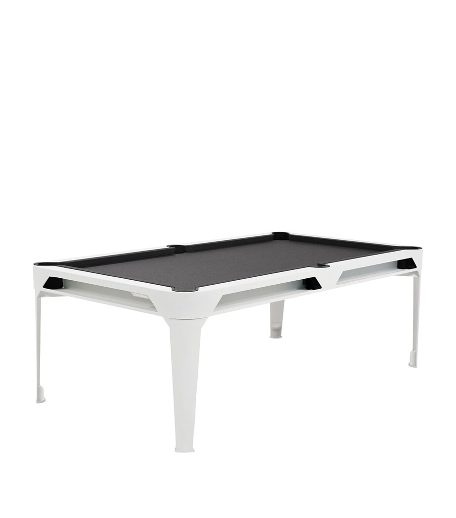 Cornilleau Hyphen Outdoor Pool Table Pol Wht Mot Drk Gry Image 1