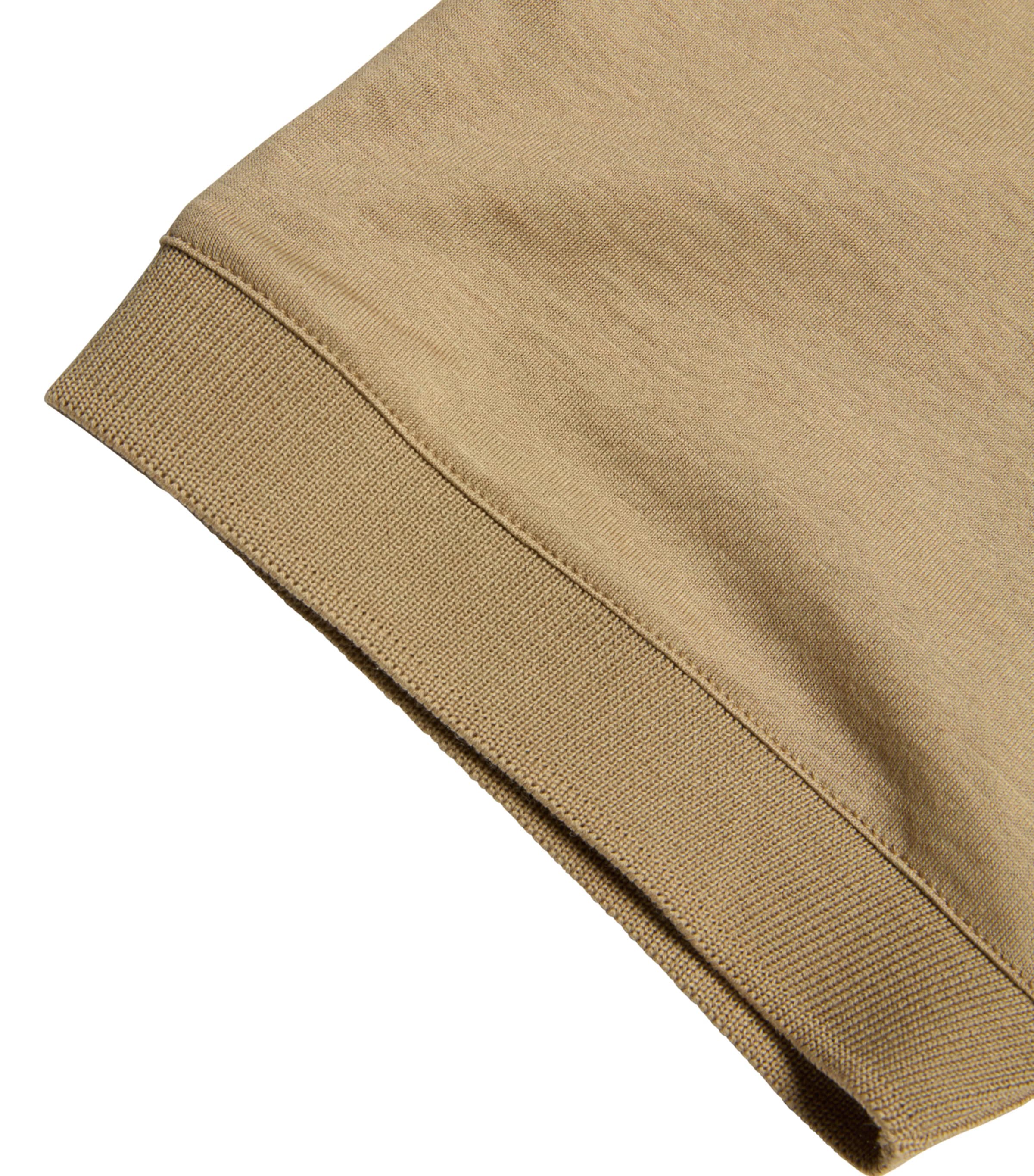 Canali Mens Cotton-Silk T-Shirt Beige Image 2