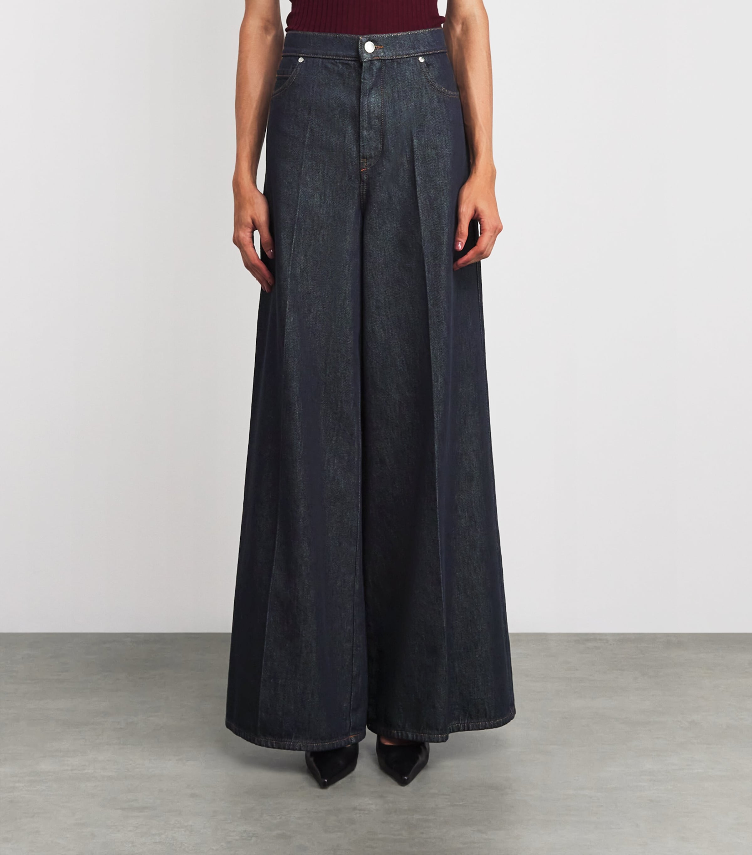 Wide-Leg Jeans NAVY Image 3