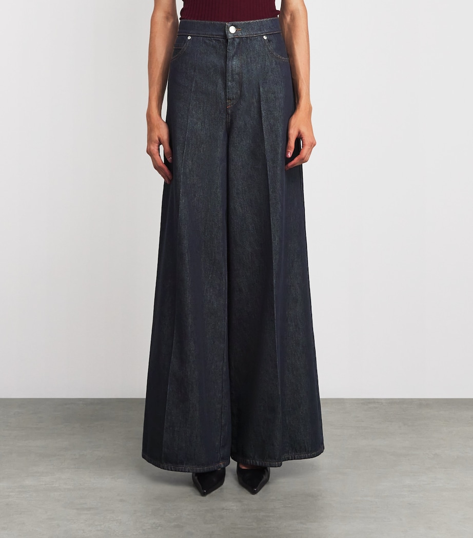 Wide-Leg Jeans NAVY Image 3