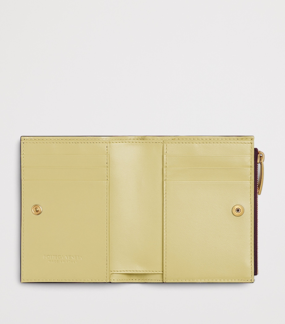 Bottega Veneta Small Leather Intrecciato Bifold Wallet Image 2