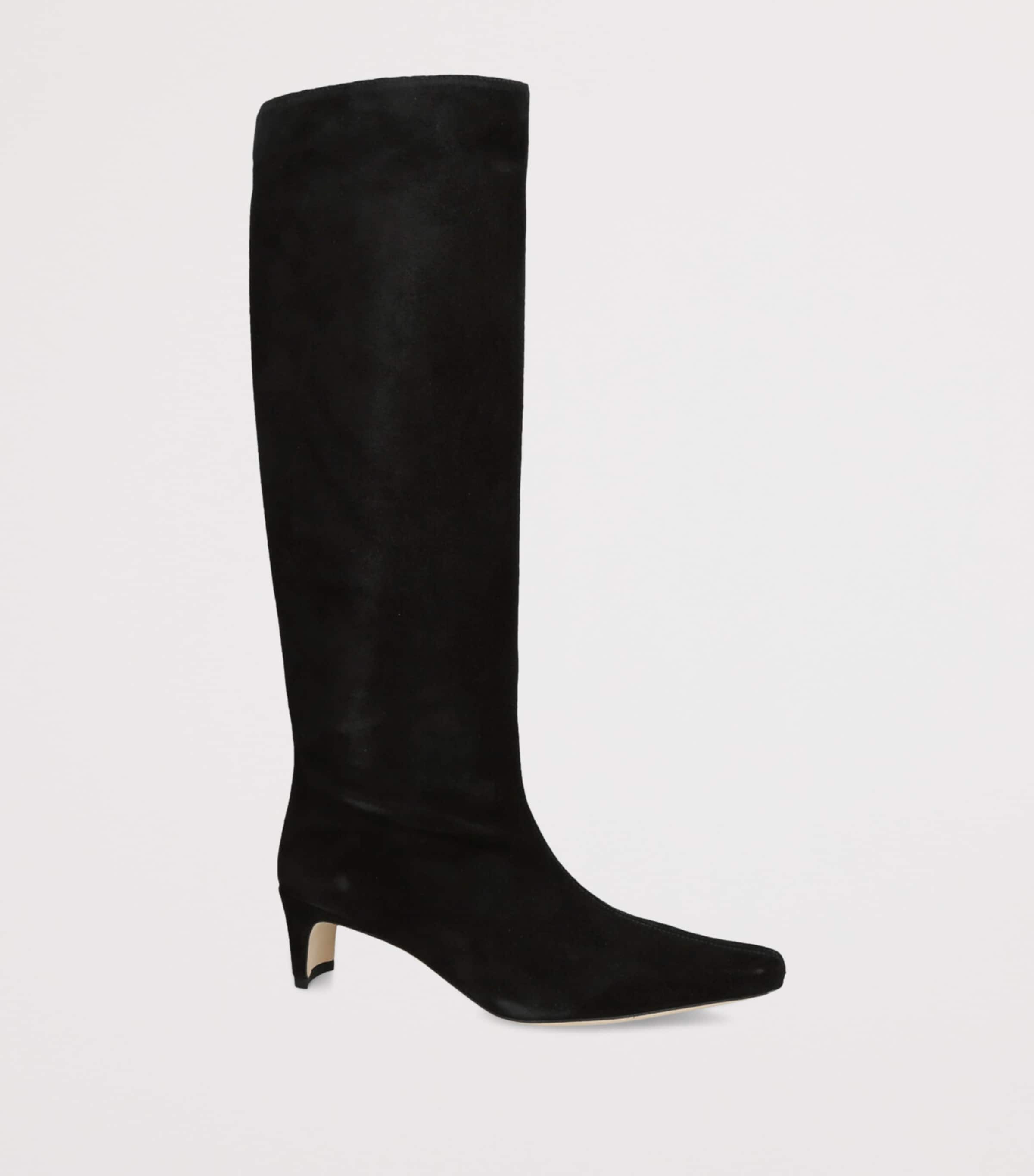 Suede Wally Knee-High Boots 55 BLACK Image 3