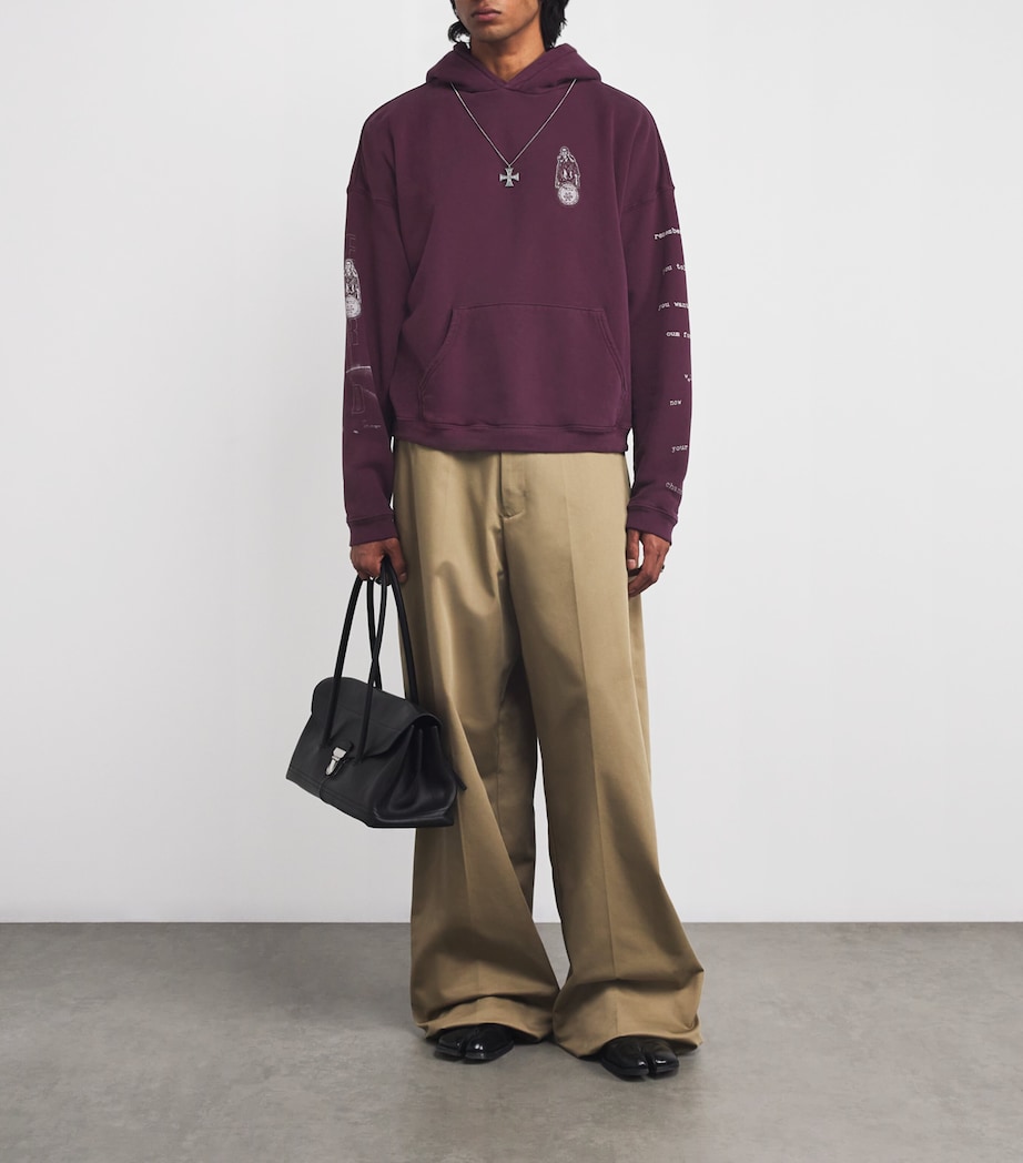 Cotton Remember Me Hoodie BURGUNDY Image 2