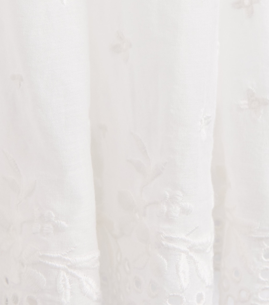 LoveShackFancy Cotton Lace Norael Skirt (7-14 Years) Ivoryivory Image 3