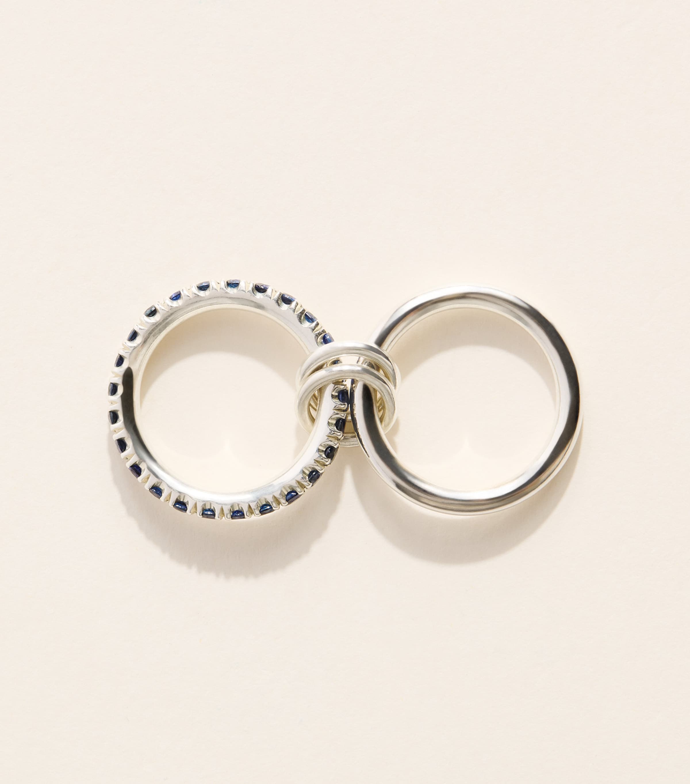 Spinelli Kilcollin Sterling Silver and Sapphire Enzo Ring Silver Image 3