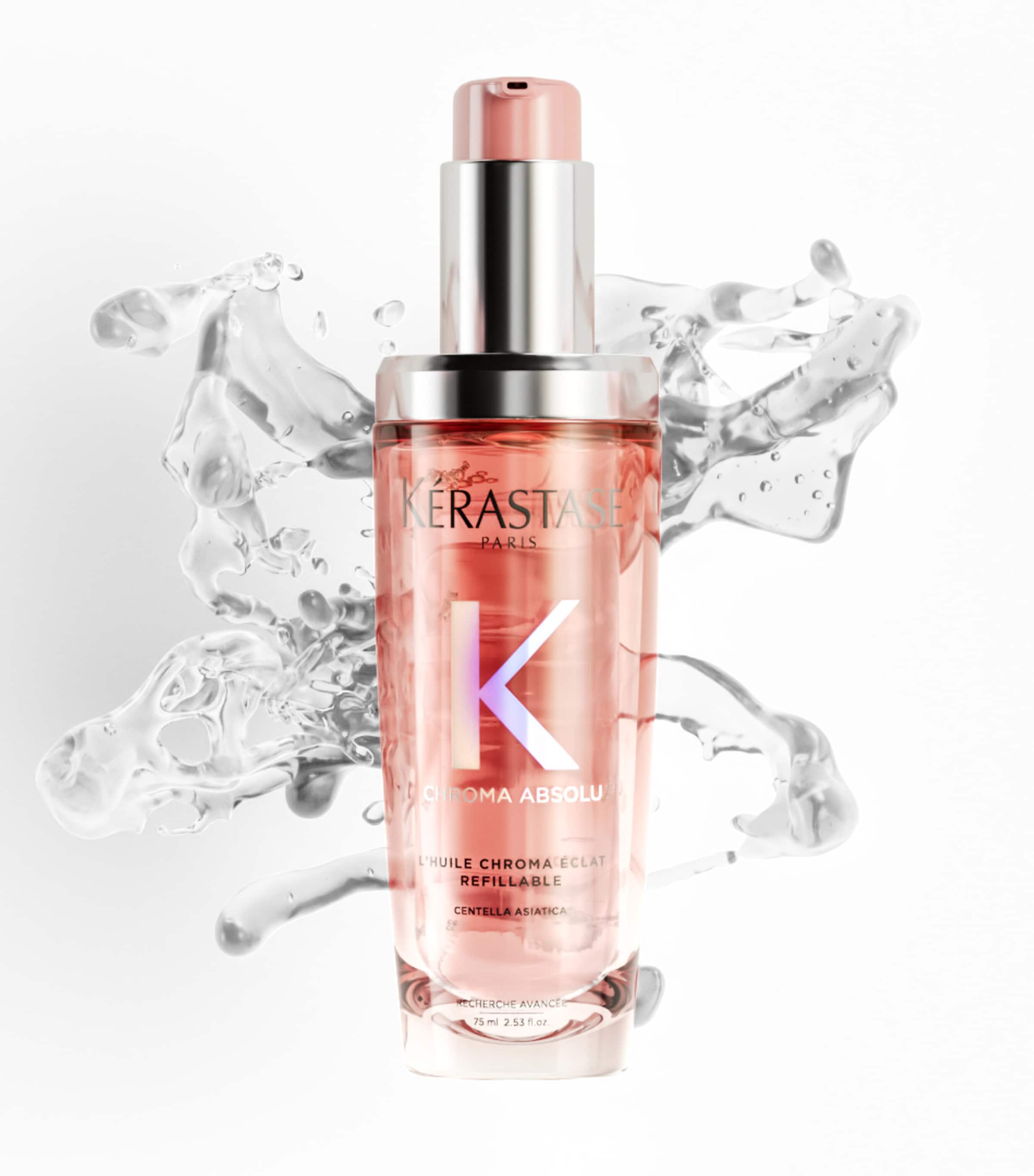 Refillable Chroma Absolu Hair Oil (75ml) NO COLOUR Image 4