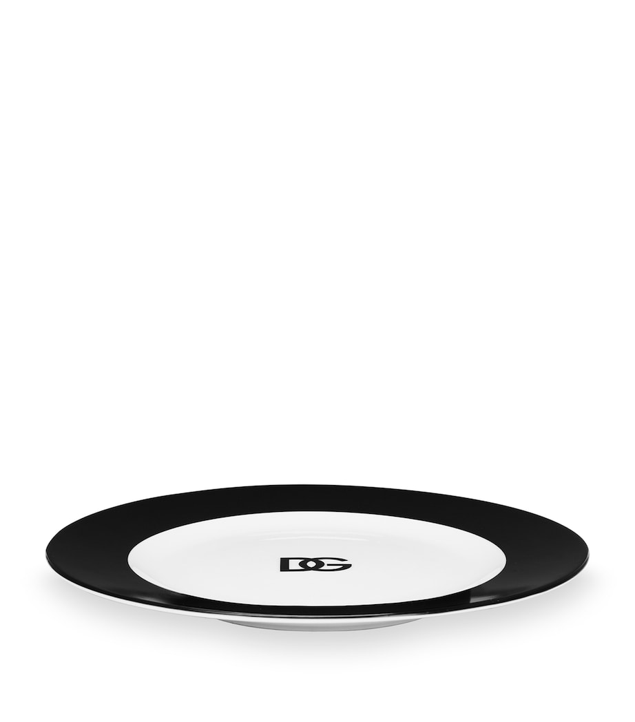 DG Millennials Logo Plate (31cm) U0009 BIANCO/NERO Image 3