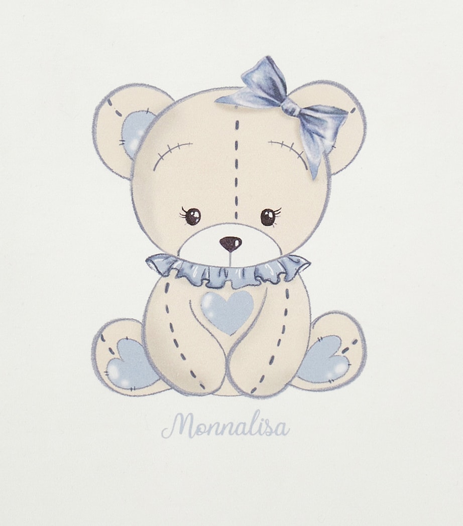 Cotton Floral and Teddy Bear Blanket PANNA+AVIO Image 4