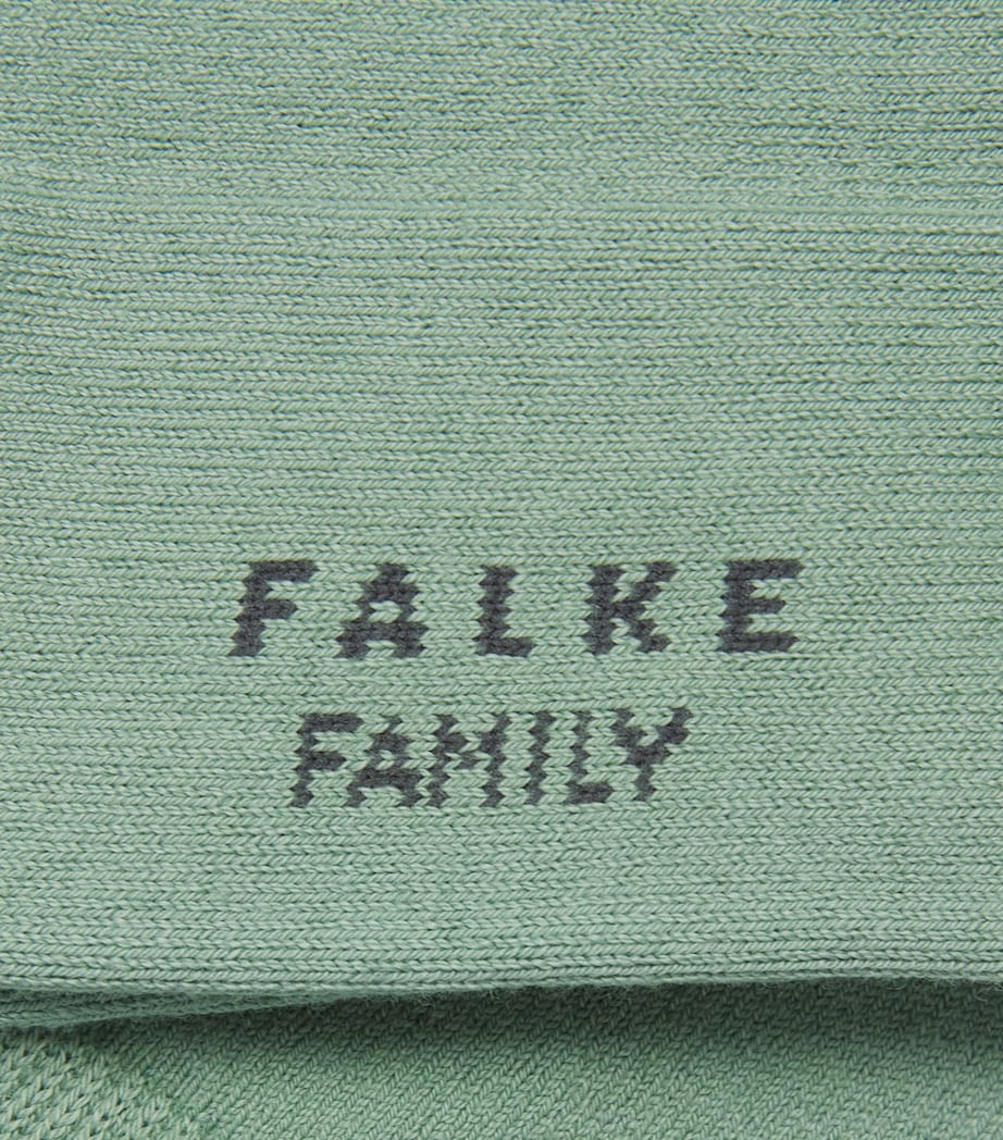 Floral Cotton Touch Socks 7538 SAGE Image 2