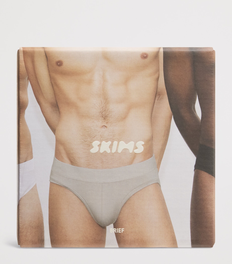 Skims Mens Stretch Briefs (Pack of 3) Raven Multi Image 4
