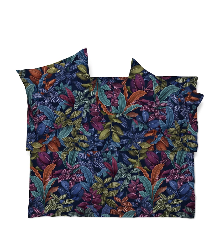 Cotton Aramis King Duvet Cover (230cm x 220cm) BLEU Image 1