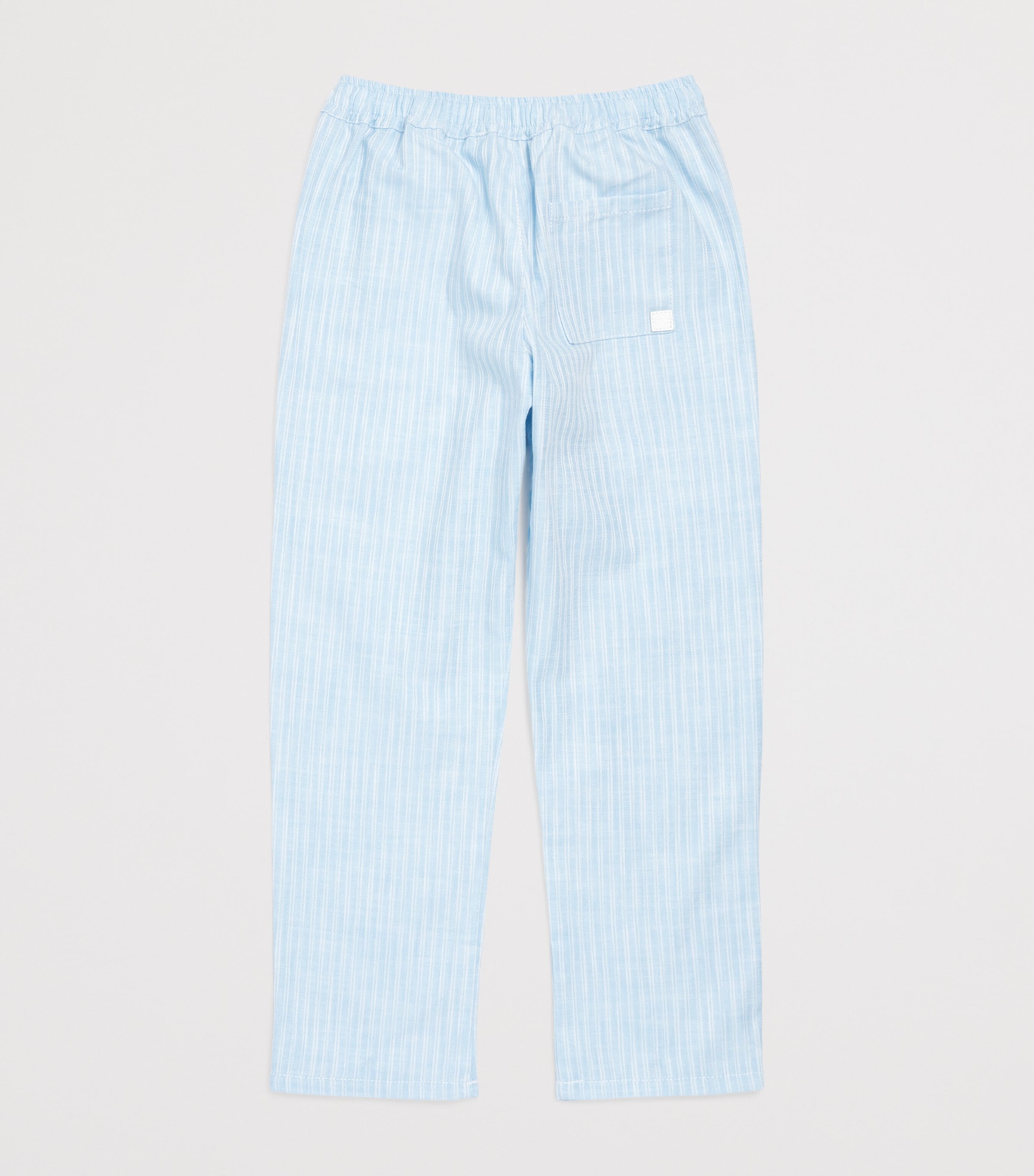 Cotton Stripe Drawstring Trousers (5-12 Years) 44NUAGE Image 2