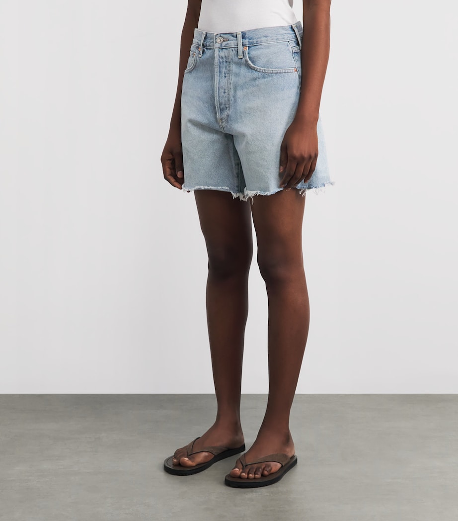 Citizens of Humanity Womens Marlow Denim Shorts Theatre Lt Indigo Image 4