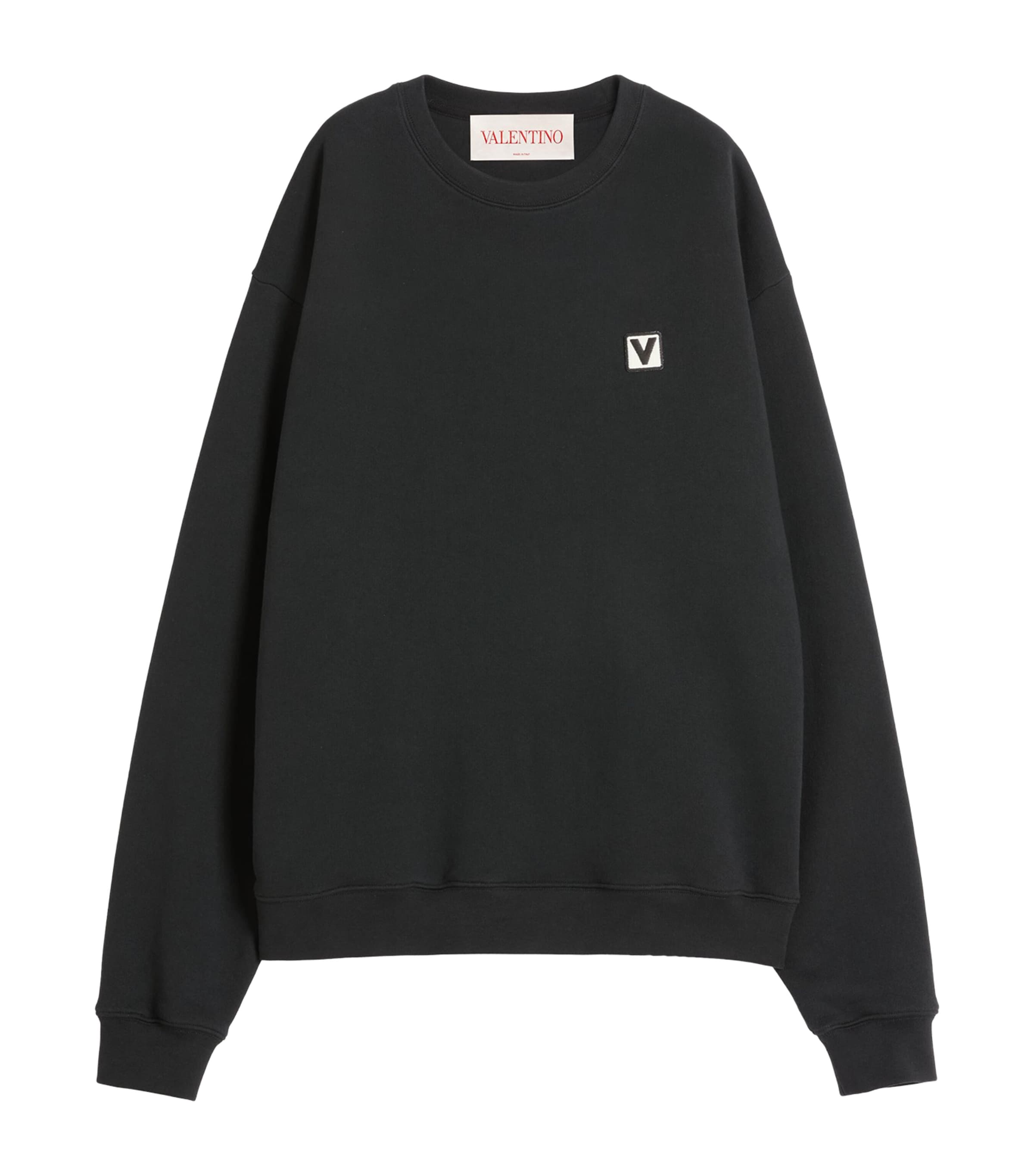 Valentino Black Cotton Chez Valentino Sweatshirt | Harrods US
