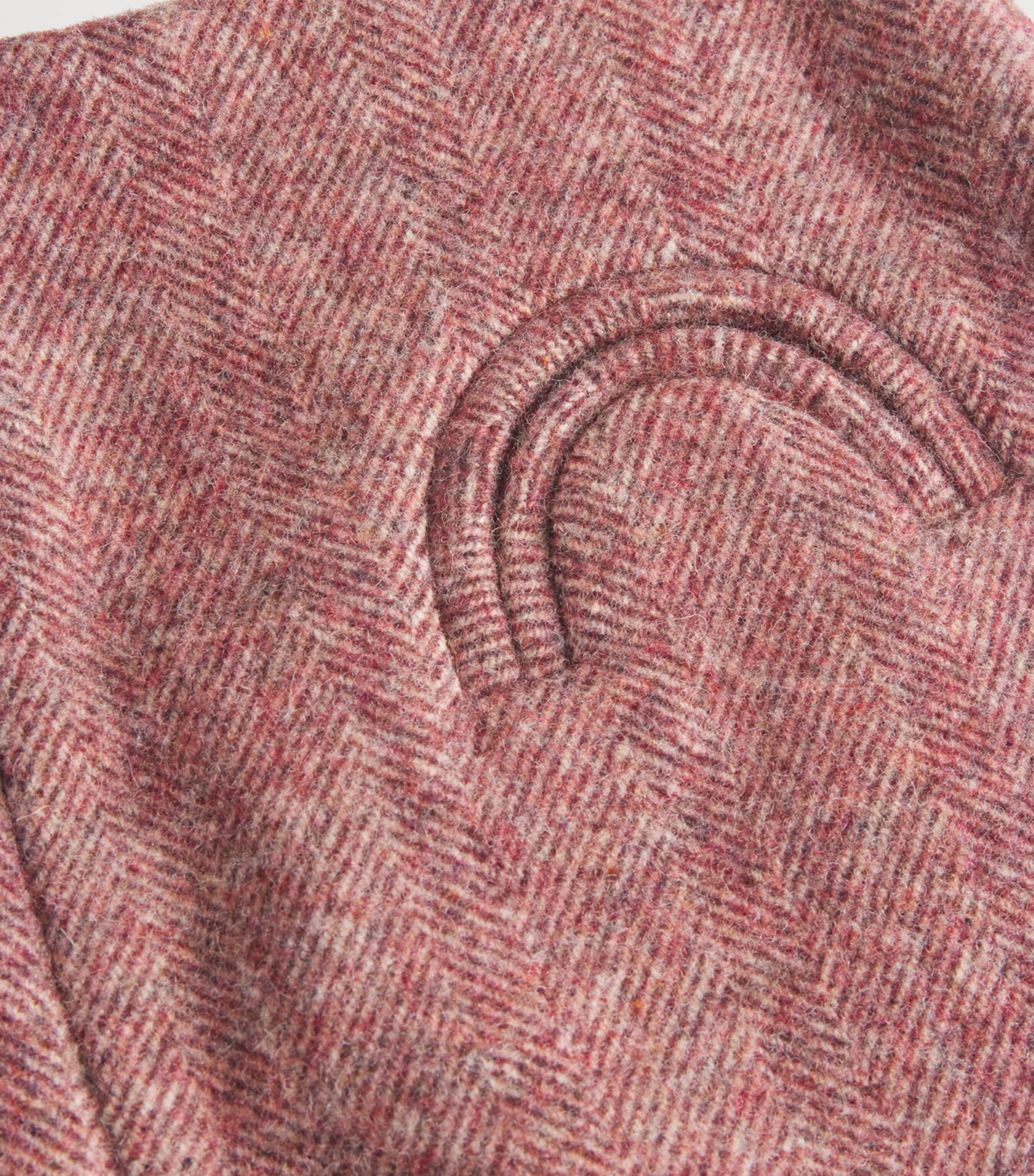 Blazé Milano Womens Virgin Wool Coci Mini Skirt Earth Pink Image 5