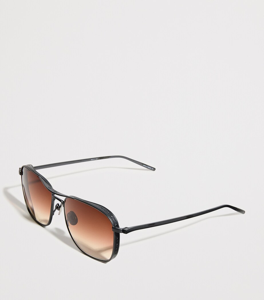 Matsuda Cross-Bar Sunglasses Matte Black Image 2