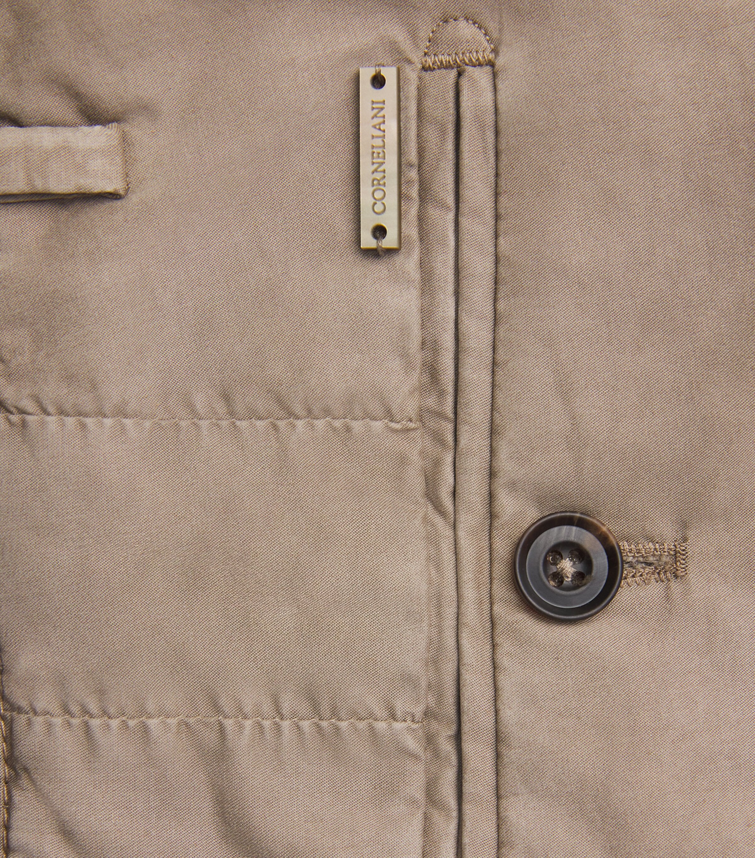 Corneliani Mens Bermuda Chino Shorts Natural / Beige Image 6