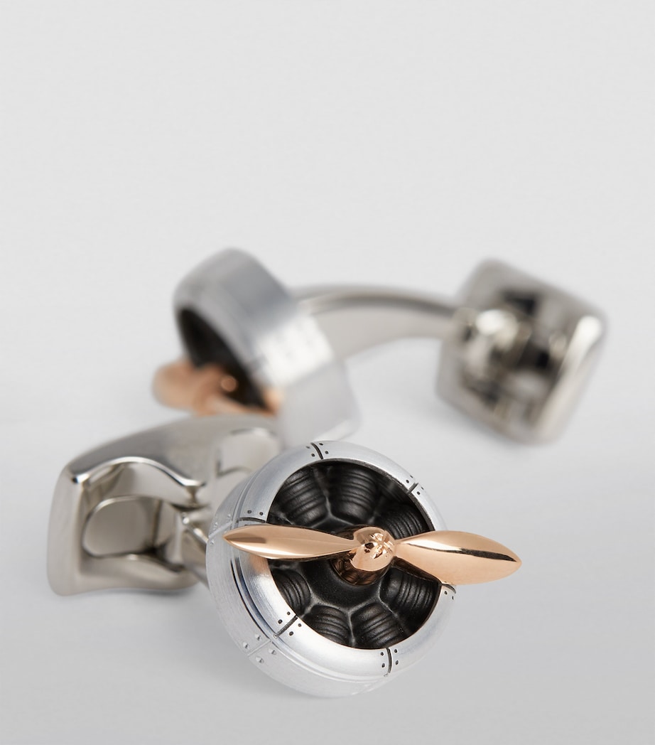 Sopwith Propeller Cufflinks SILVER Image 5