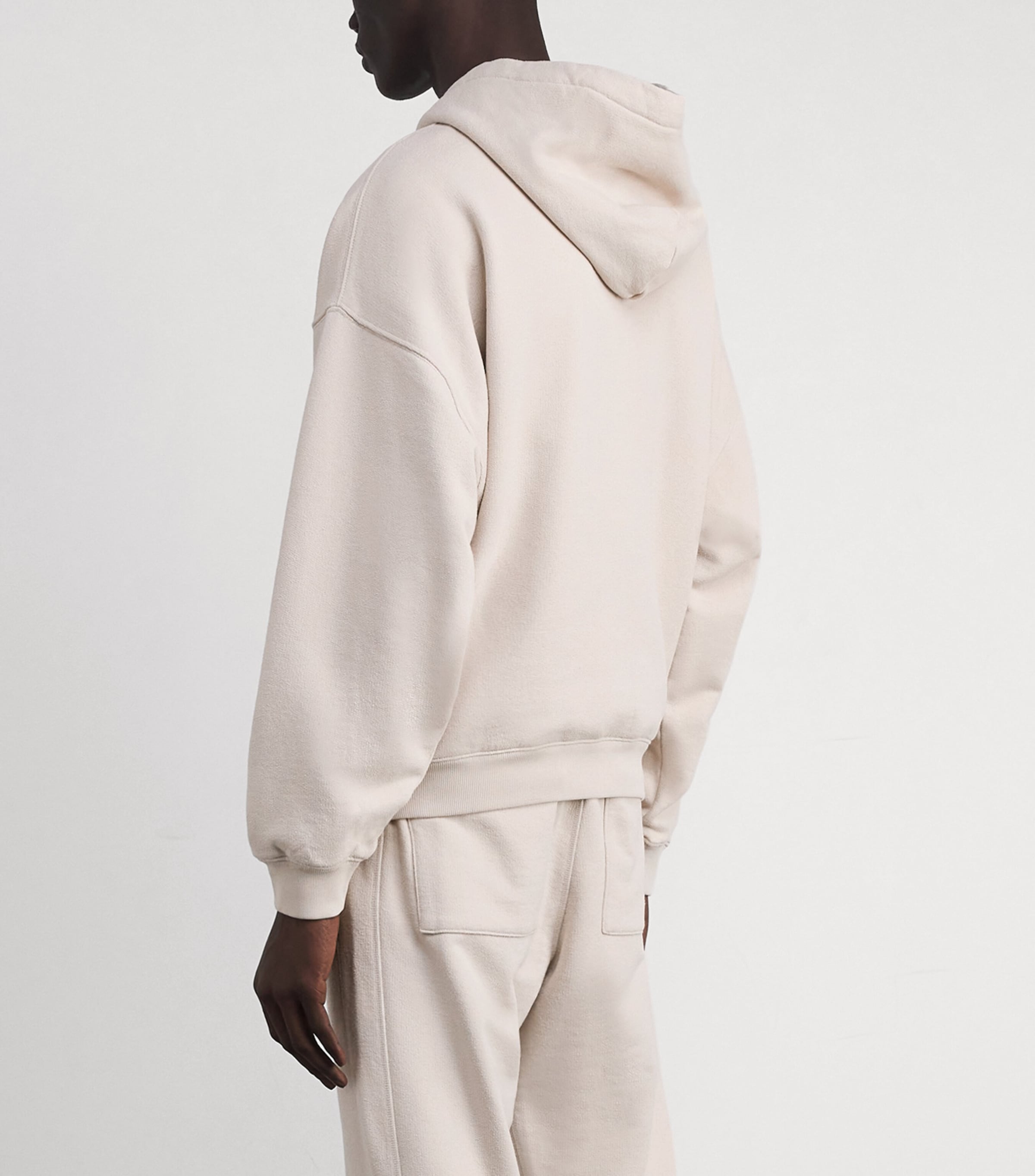 Cotton-Blend Logo Hoodie SAND 380 Image 4