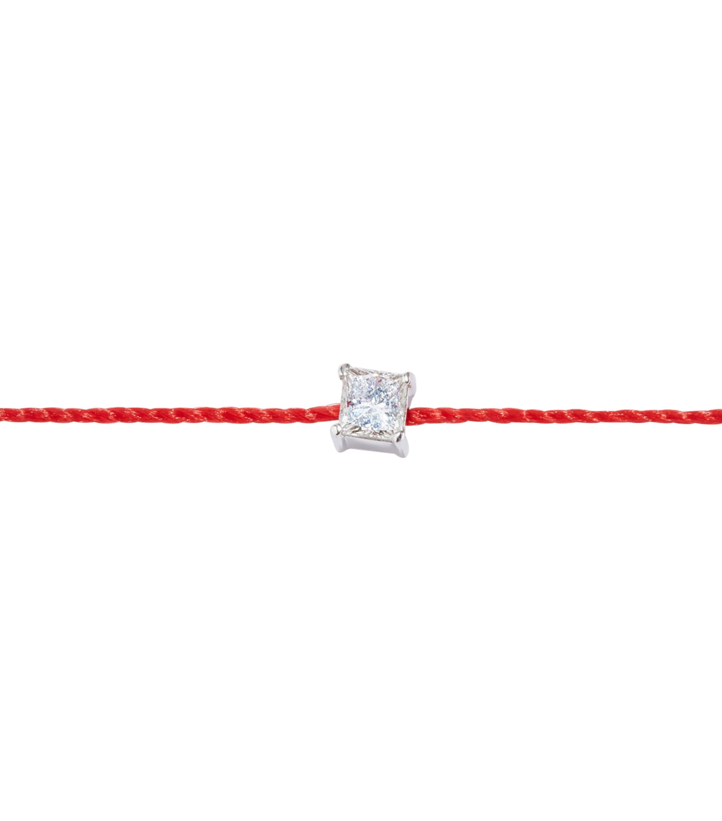 Redline White Gold and Diamond Princesse Bracelet Red Image 6
