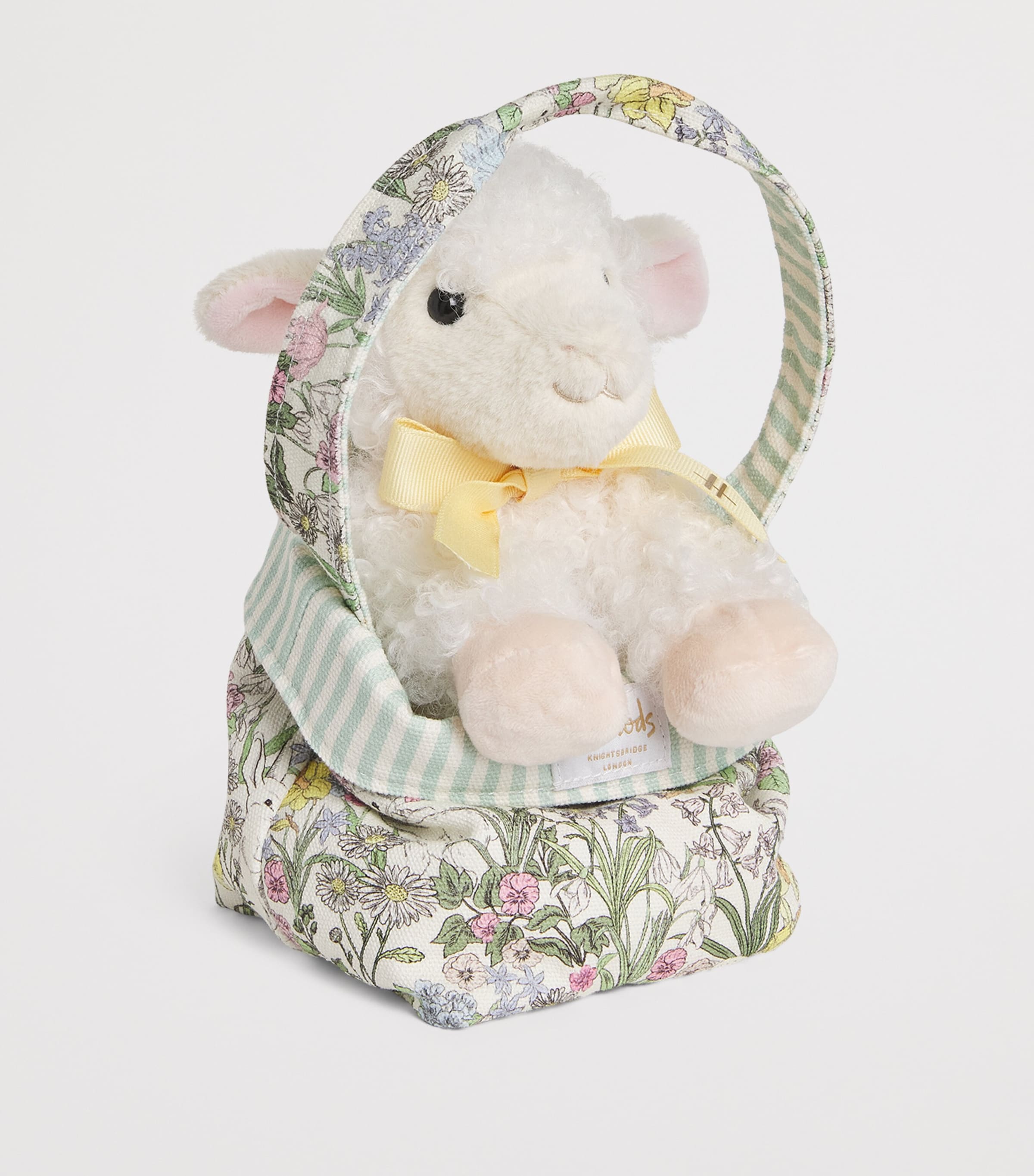 Plush Lamb in a Bag (19cm) WHITE Image 2