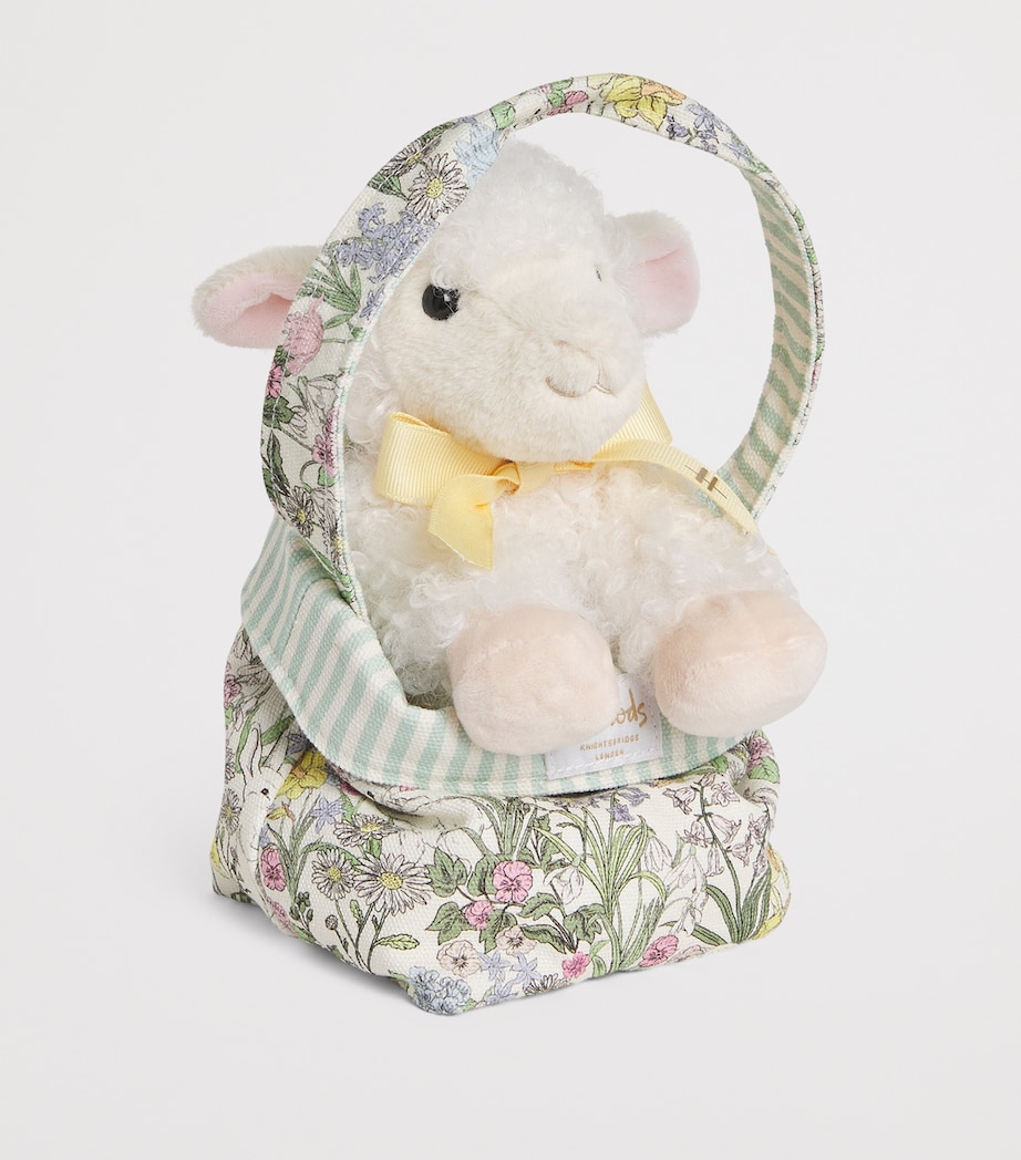 Plush Lamb in a Bag (19cm) WHITE Image 2