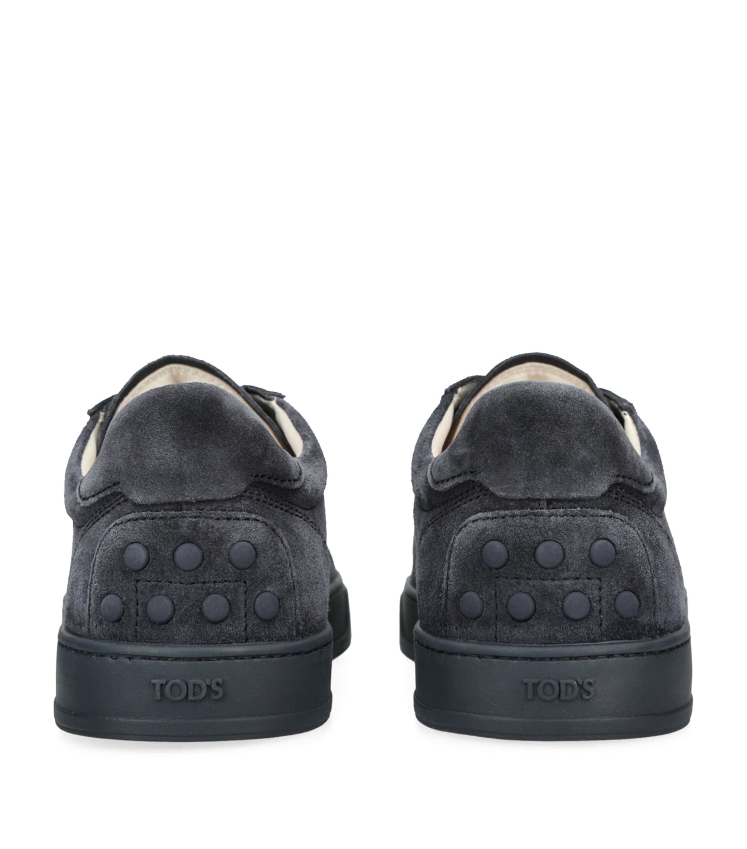 Leather Allacciata Cassetta Sneakers NAVY Image 2