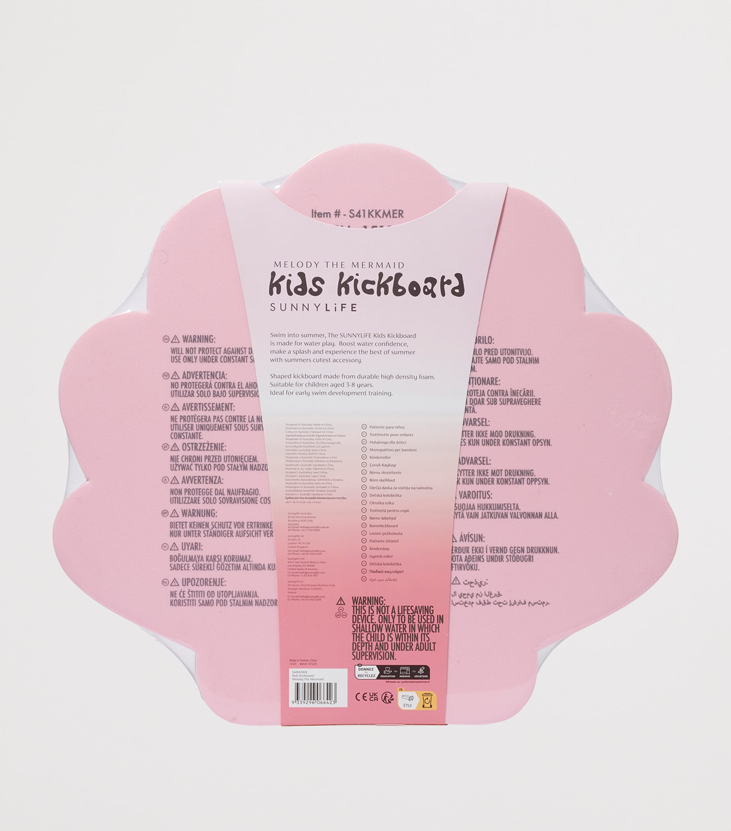 Melody Mermaid Kickboard PINK Image 4