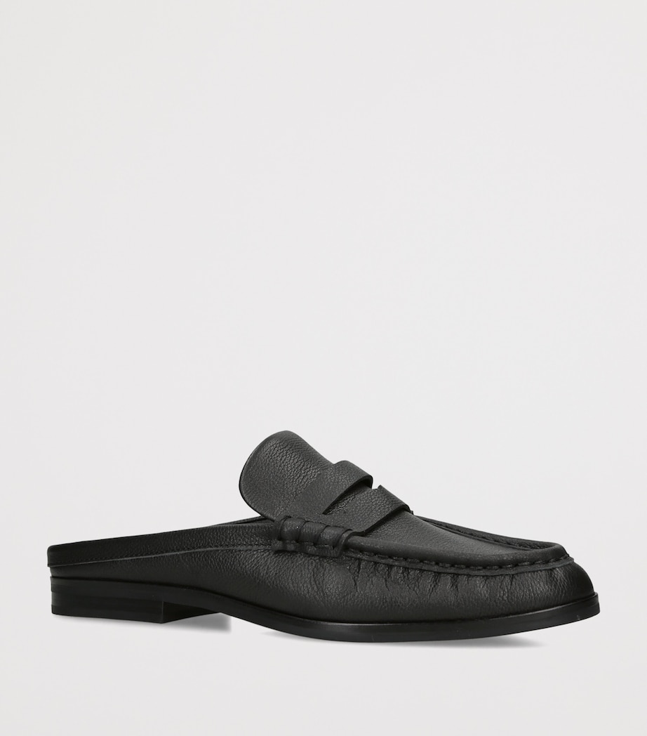 Simkhai Leather Dean Loafers Black Image 3