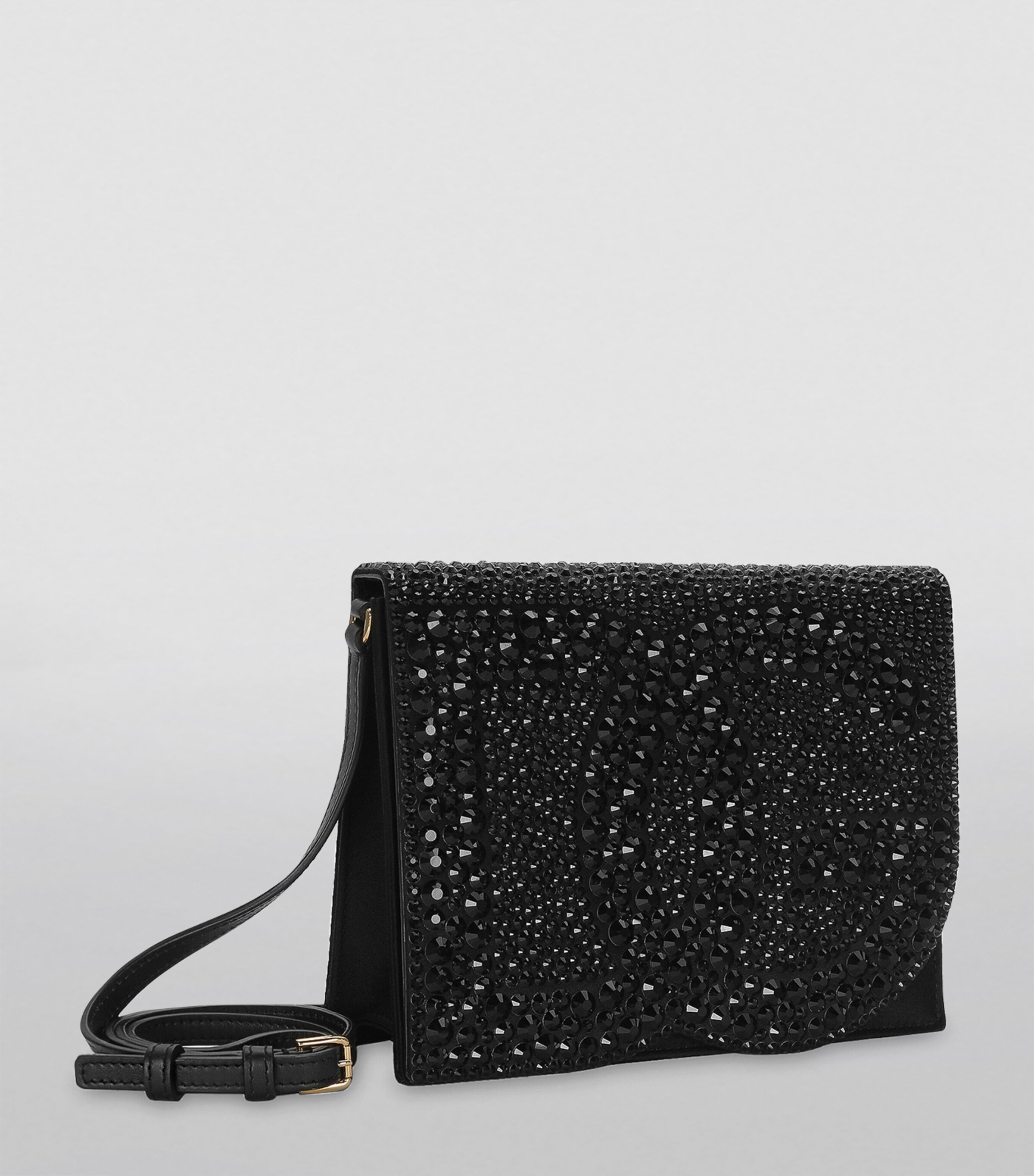 Embellished Logo Cross-Body Bag 8S485-BLACK/JET Image 3