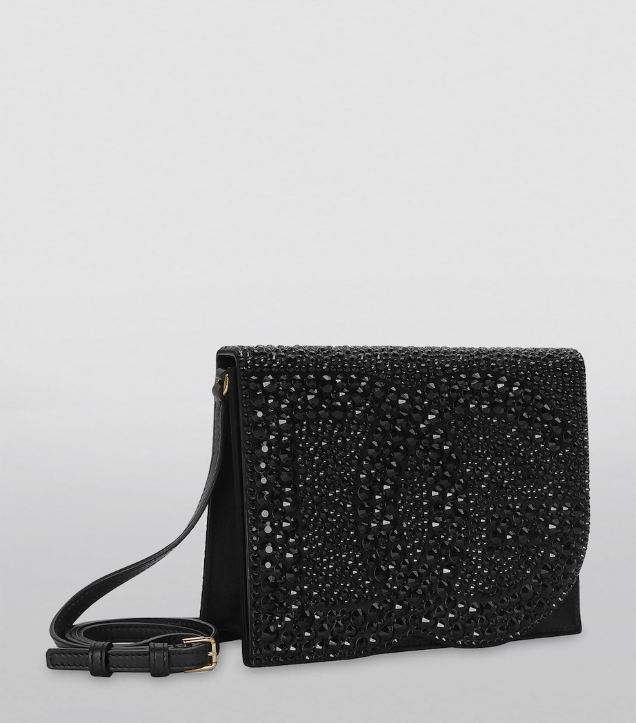 Embellished Logo Cross-Body Bag 8S485-BLACK/JET Image 3