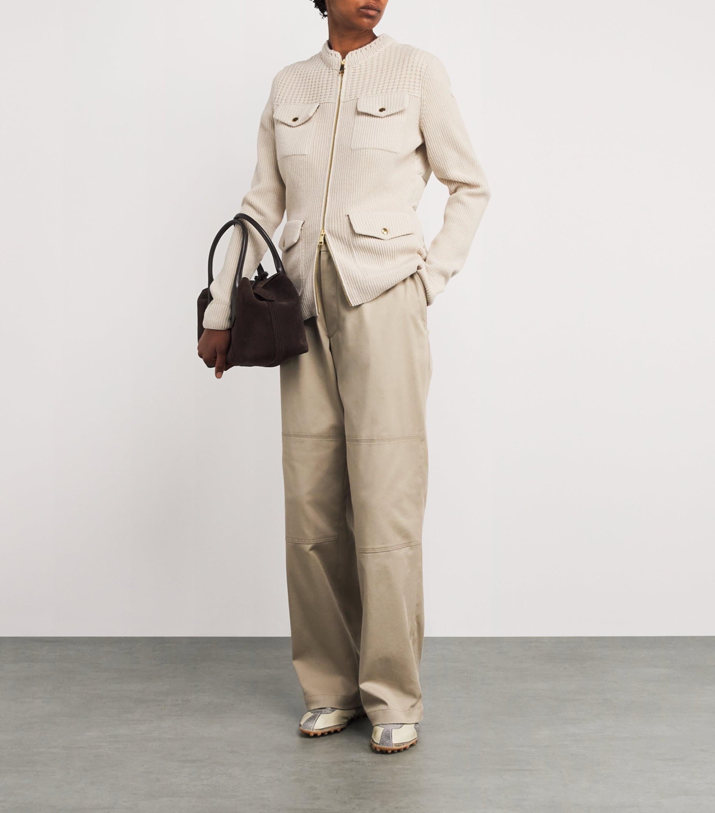 Wool-Down Panelled Cardigan 51 Image 2