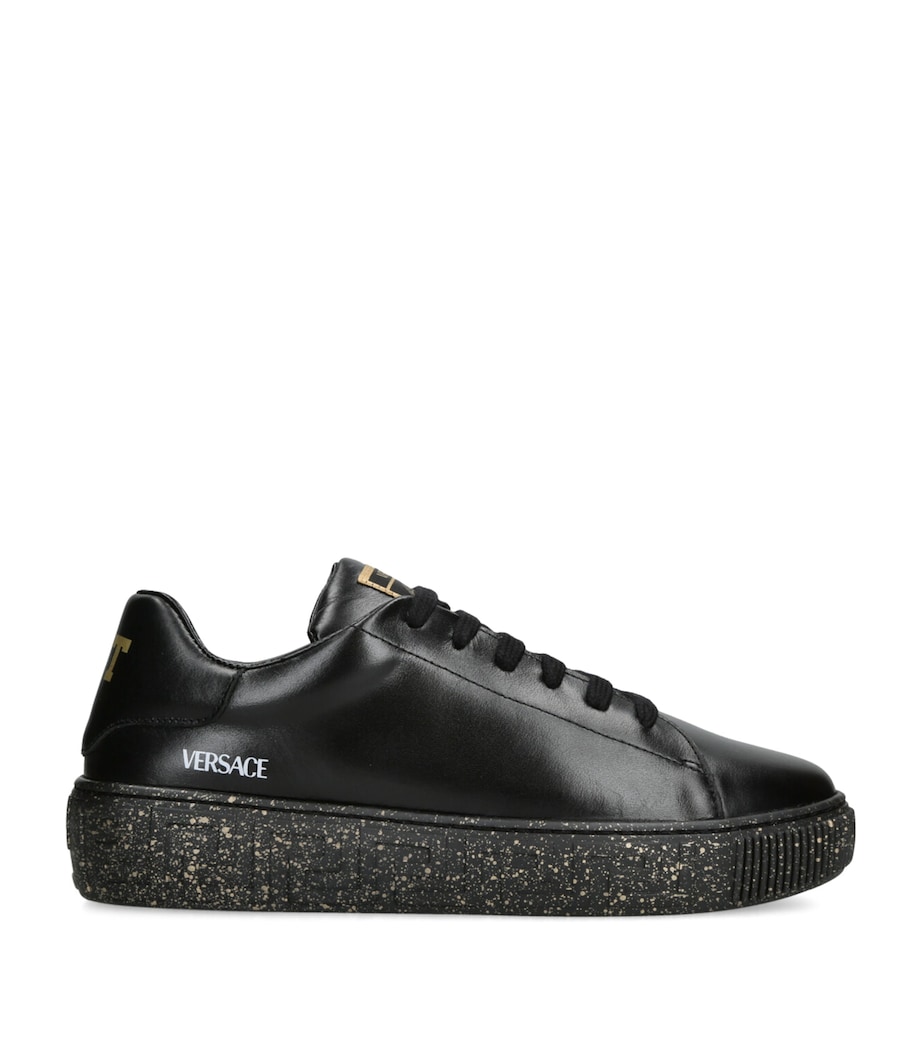 Leather Eco Sneakers BLACK Image 1