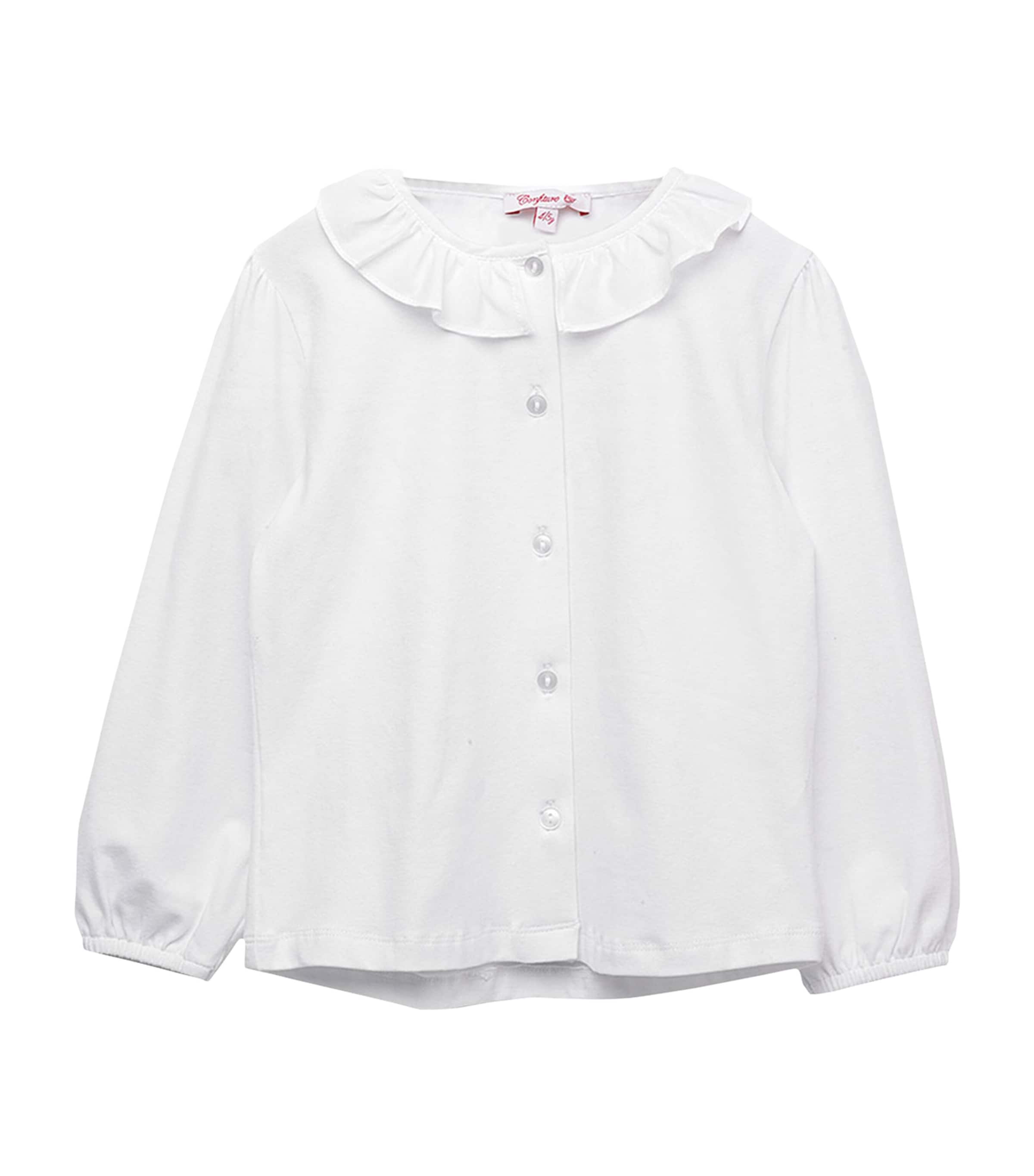 Trotters Stretch-Cotton Willow Blouse (2-5 Years) White Image 1