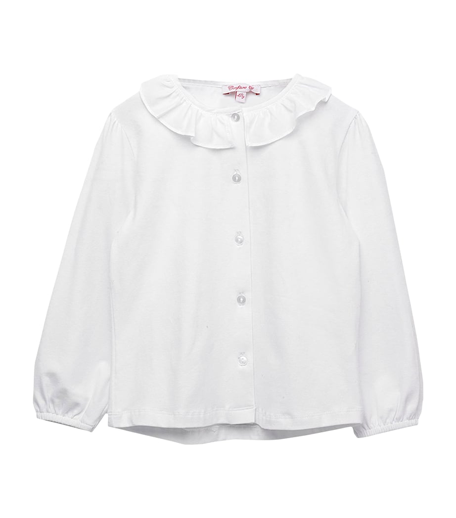 Trotters Stretch-Cotton Willow Blouse (2-5 Years) White Image 1