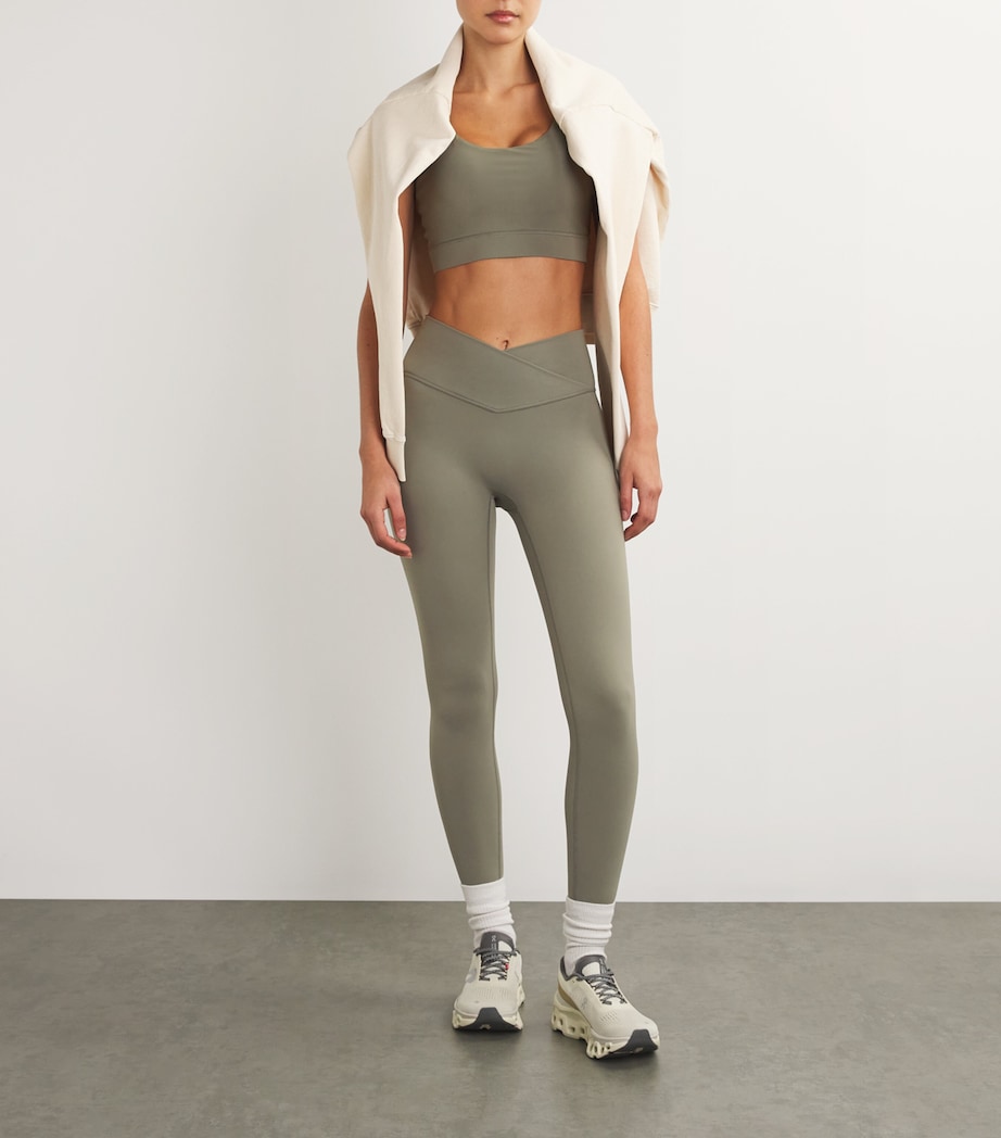 Ultimate Wrap Over Leggings OLIVE GREEN Image 2