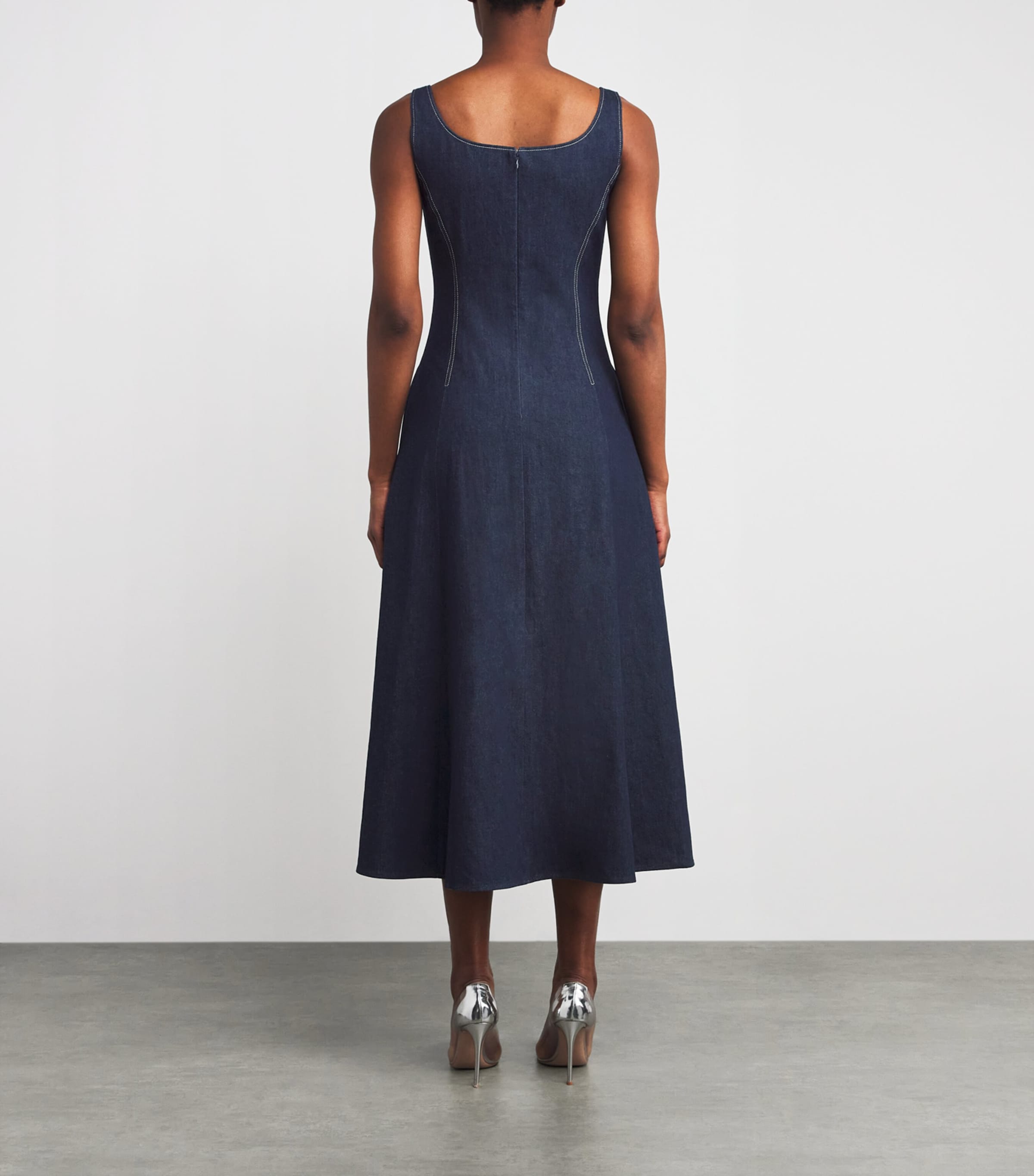 Denim Darla Midi Dress INDIGO Image 4