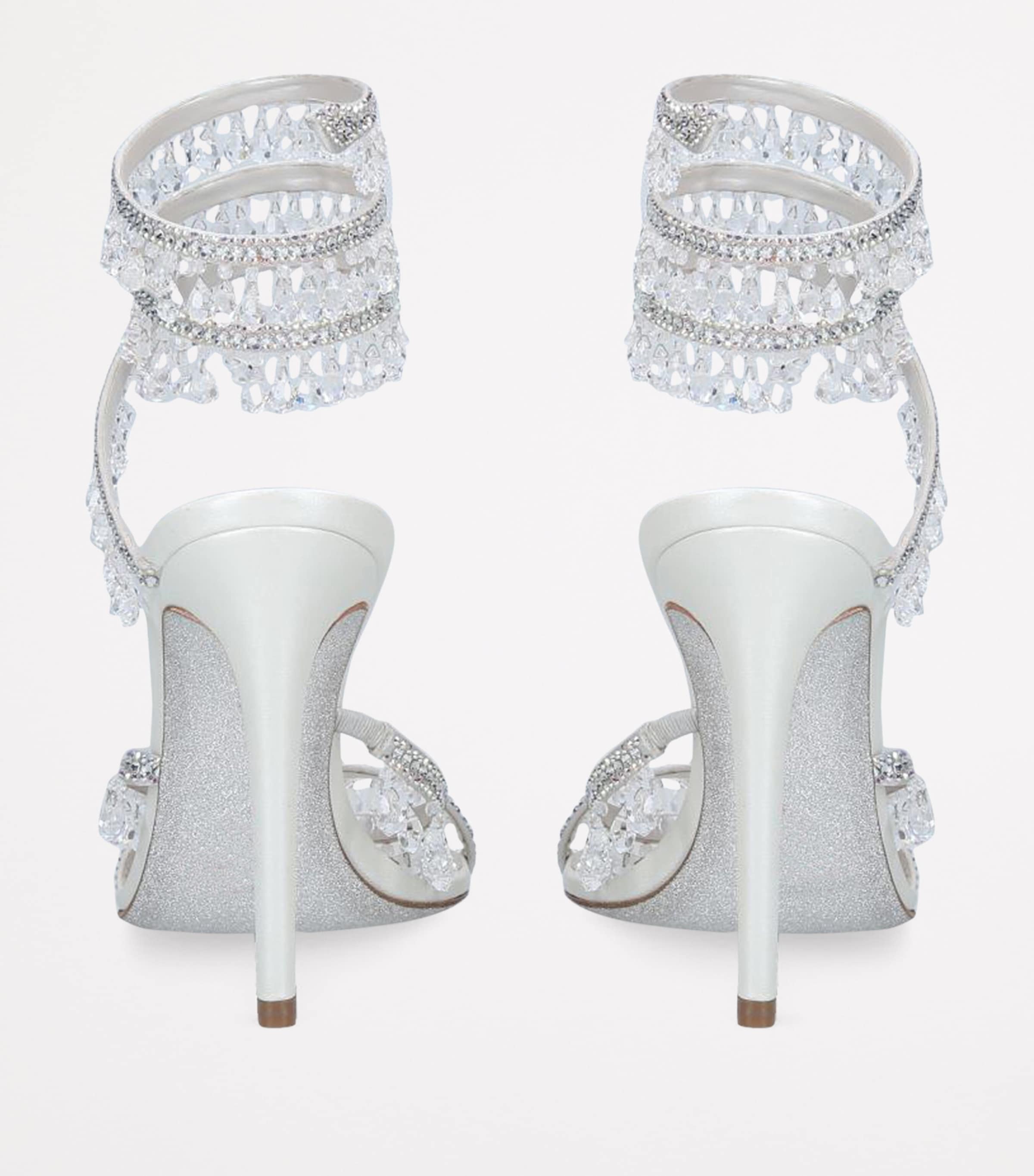 Satin Chandelier Sandals 105 GREY/LIGHT Image 2