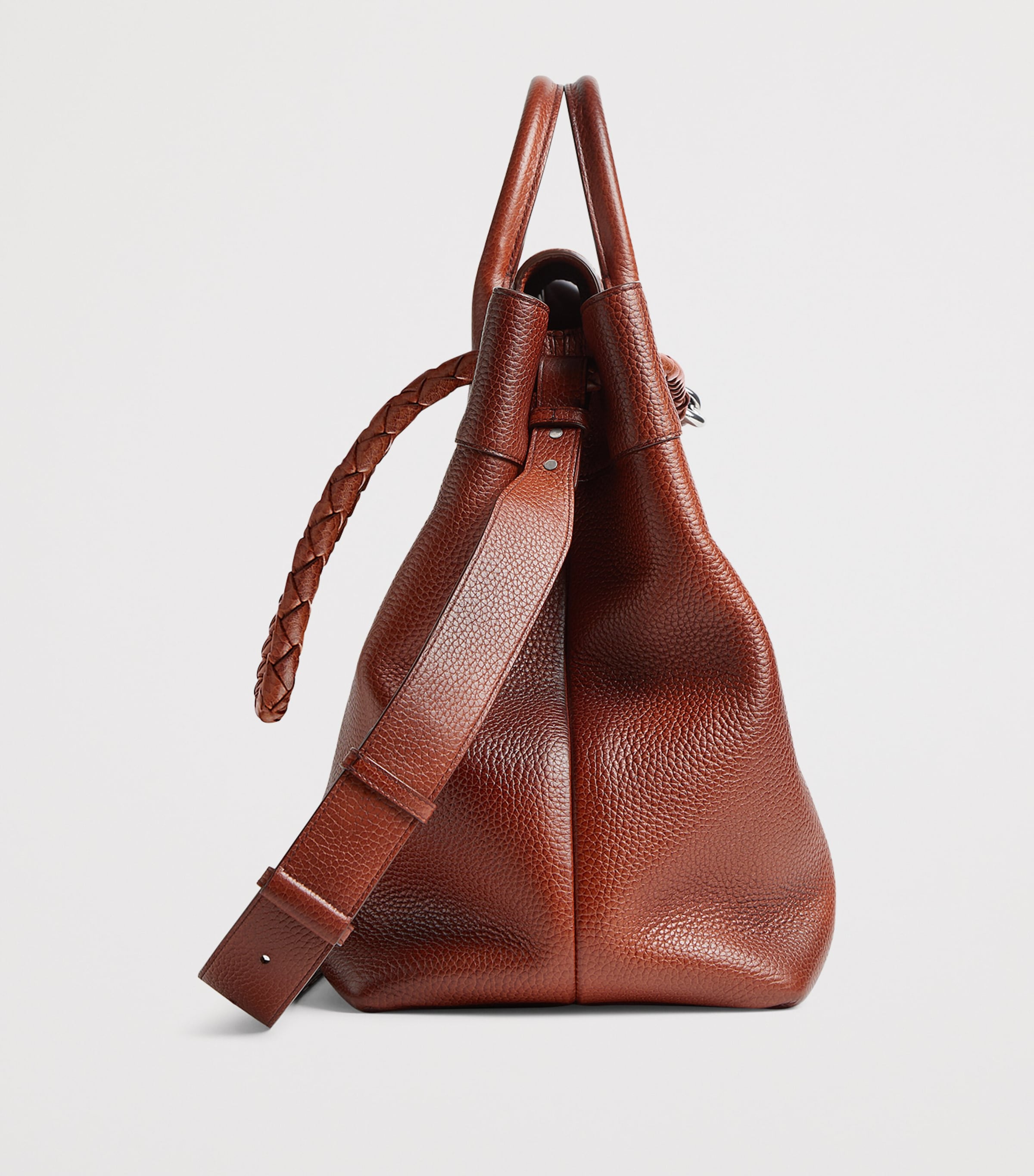 Small Calfskin Andiamo Voyager Holdall 9922 Image 4