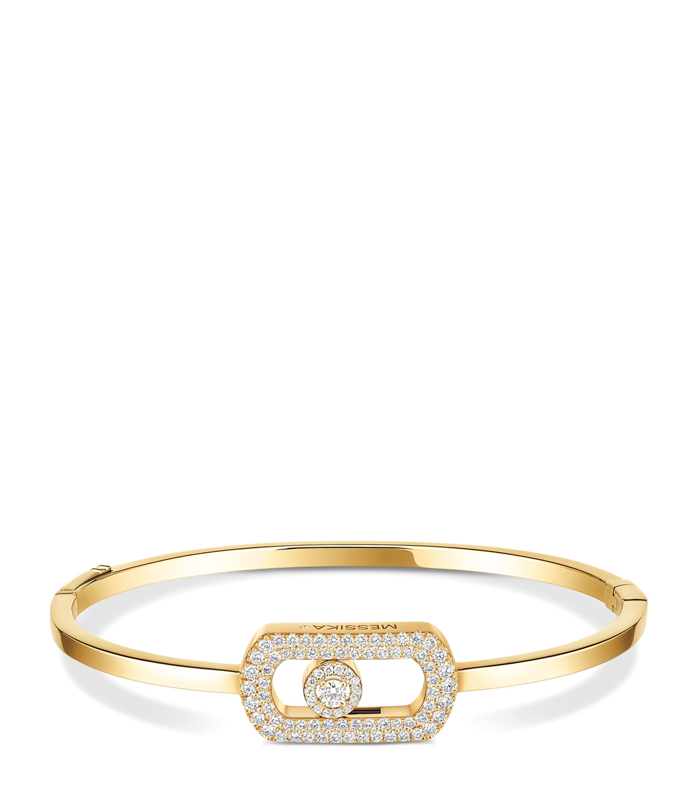 Messika So Move Yellow Gold and Diamond Pavé Bangle (0.67ct) Yellow Gold Image 1