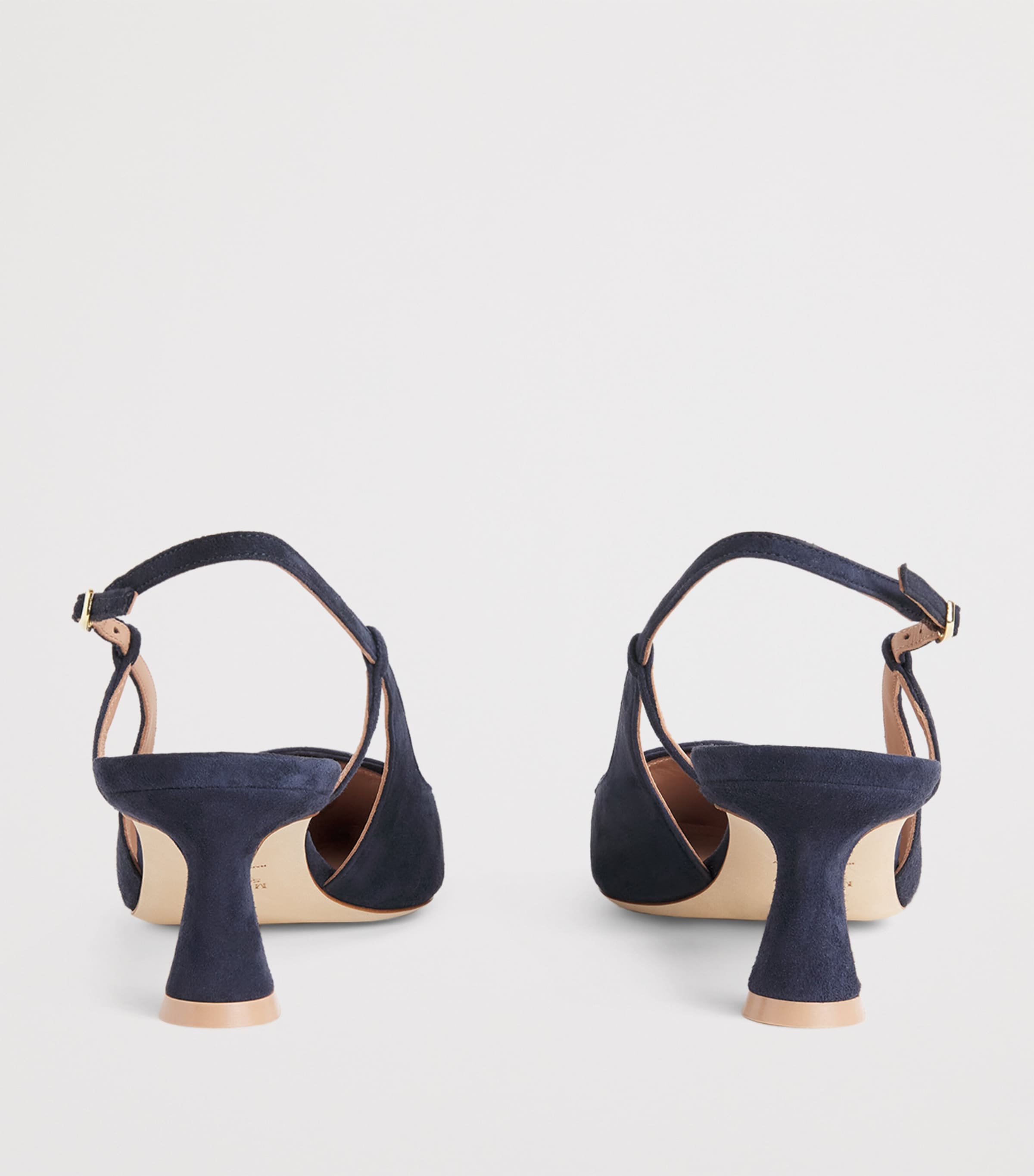 Malone Souliers x Harrods Suede Suze Slingback Pumps 45 Midnight Image 5
