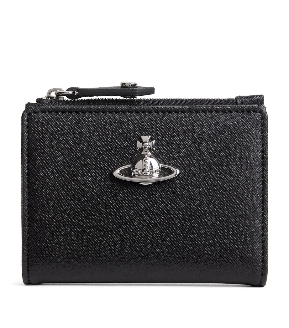 Vivienne Westwood Saffiano Leather Card Holder Black Image 1