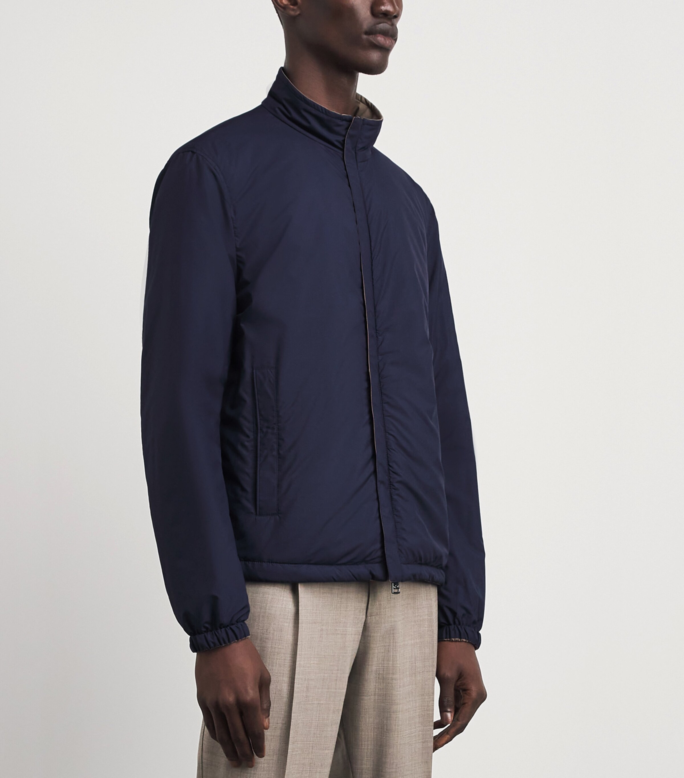 Paul & Shark Mens Reversible Eclisse Typhoon Platinum Jacket Tortora Blu Image 4