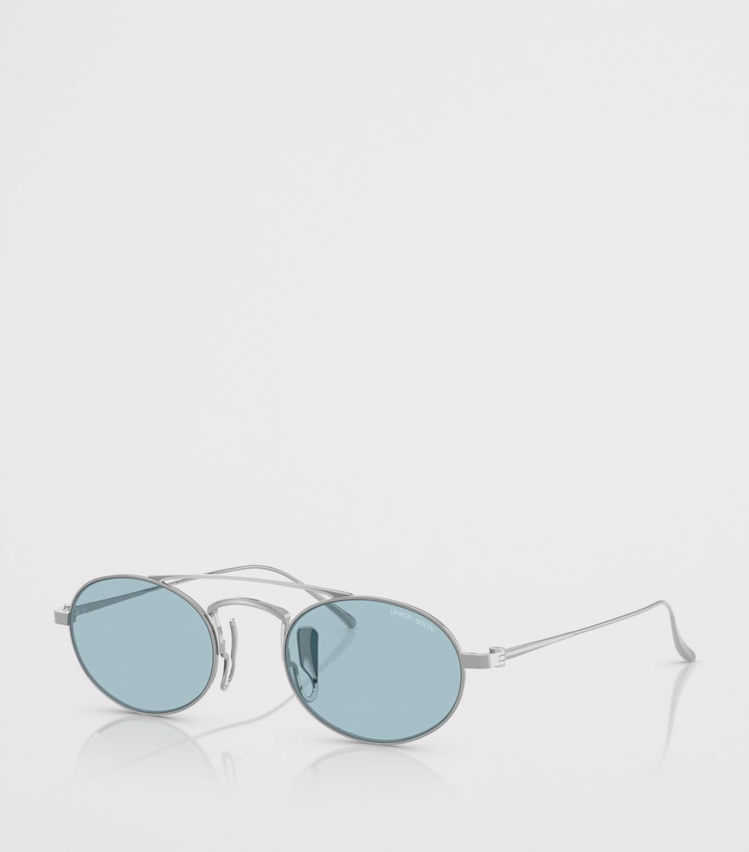 Giorgio Armani Titanium Oval Sunglasses Image 2