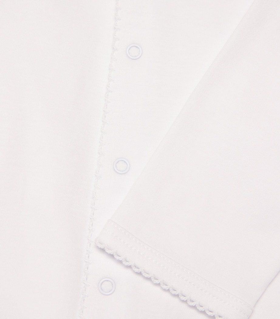 Pima Cotton All-In-One (Newborn-9 Months) K185 WHT/WHITE Image 3