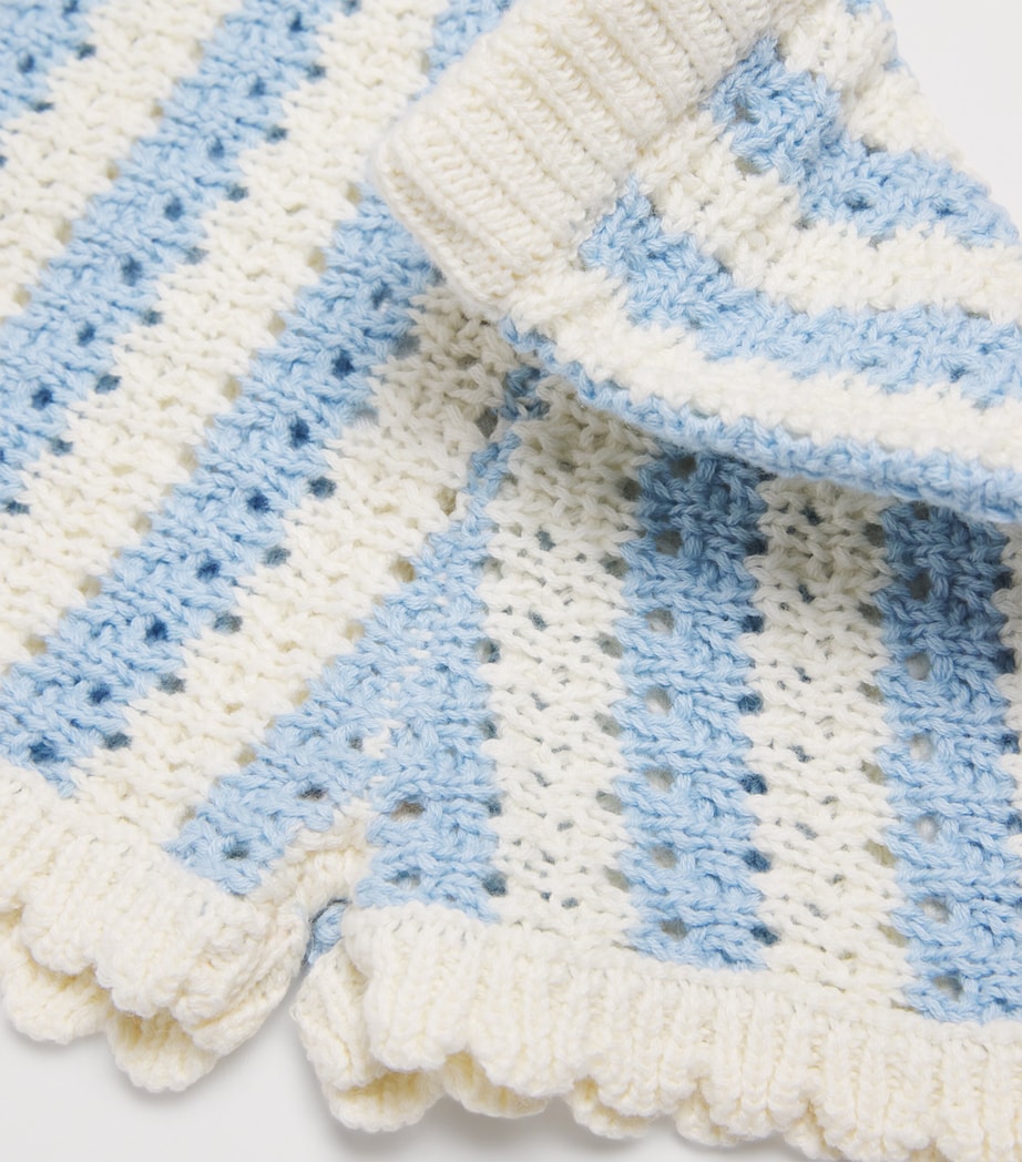 Cotton Stripe Mekylane Bloomers (5-10 Years) BLUE STRIPES Image 4