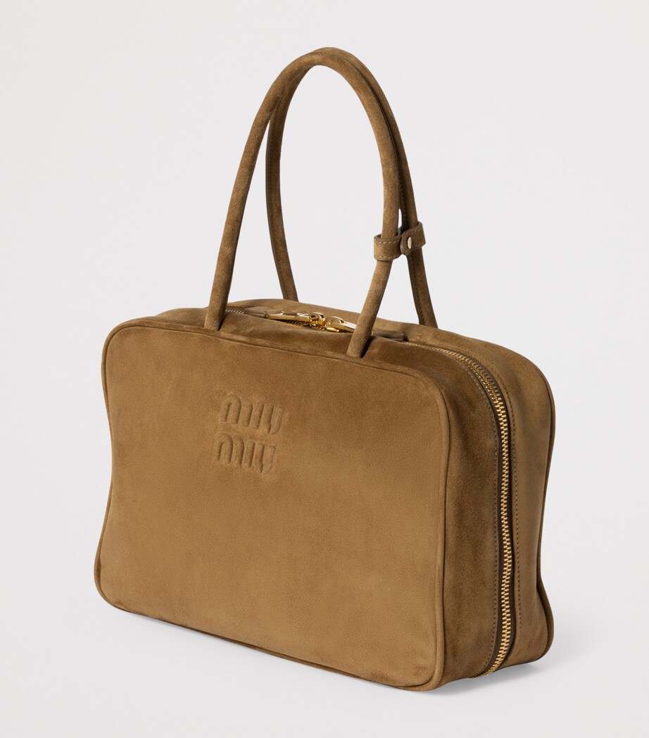 Suede Beau Top-Handle Bag F0393 Image 2