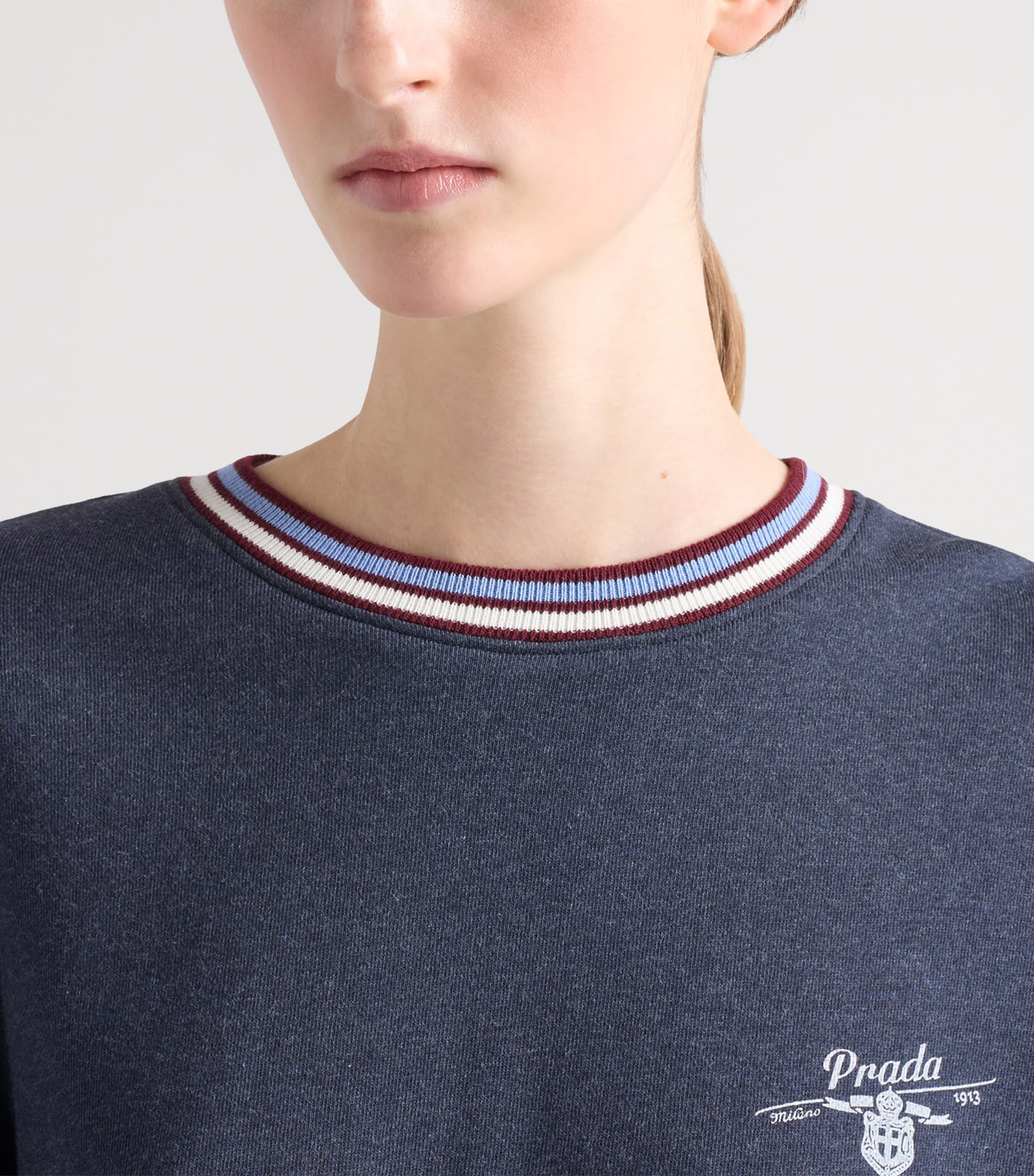 Cotton Fleece Logo Sweatshirt F01EC Image 3